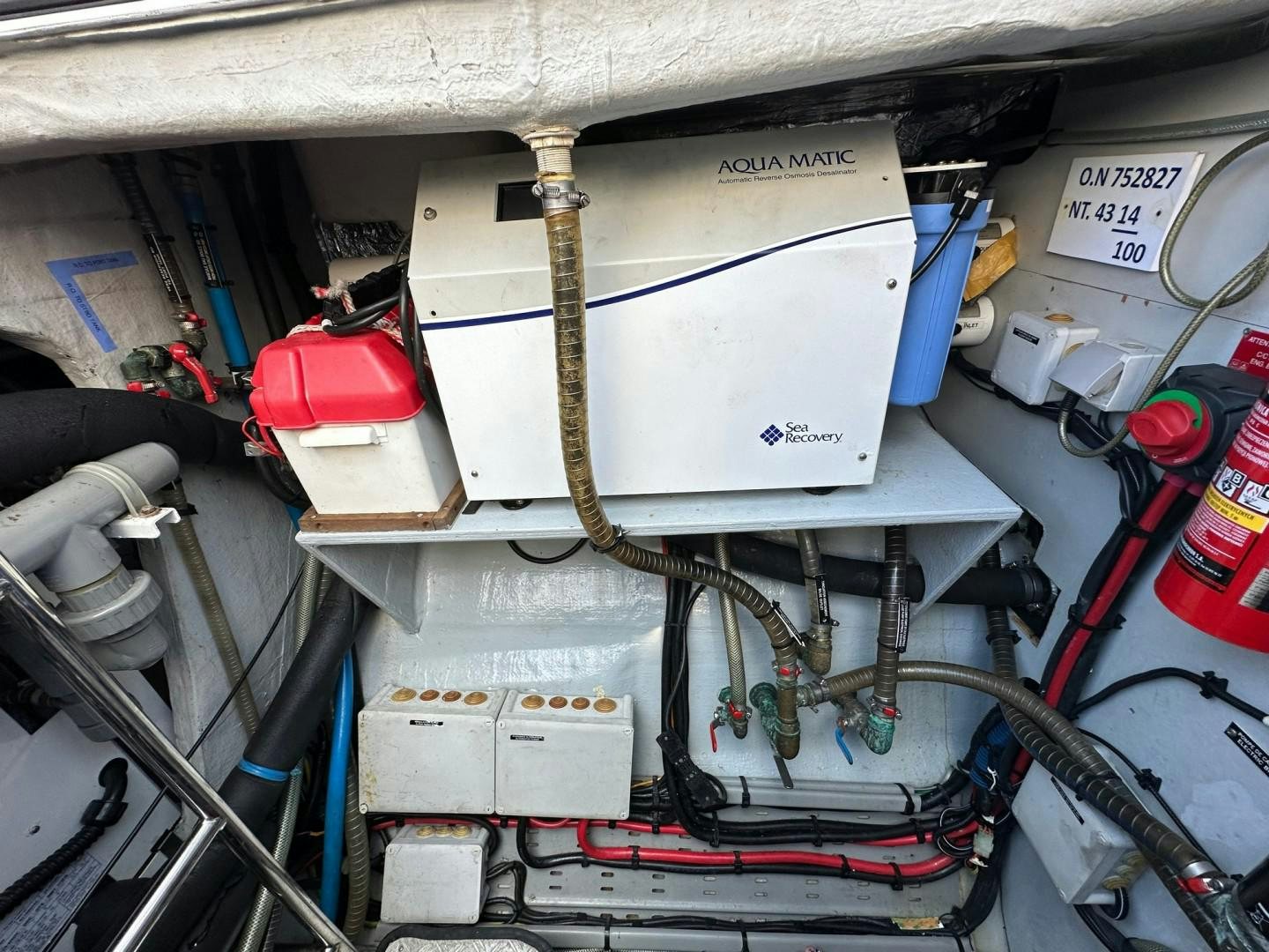 a machine with wires aboard OCEAN VIEW Yacht for Sale