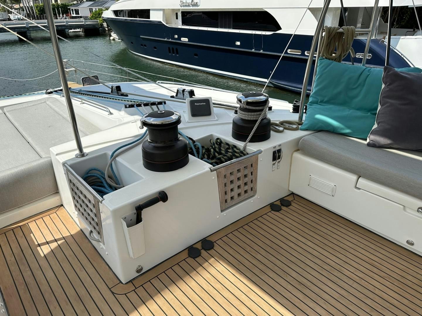 a boat on the water aboard OCEAN VIEW Yacht for Sale