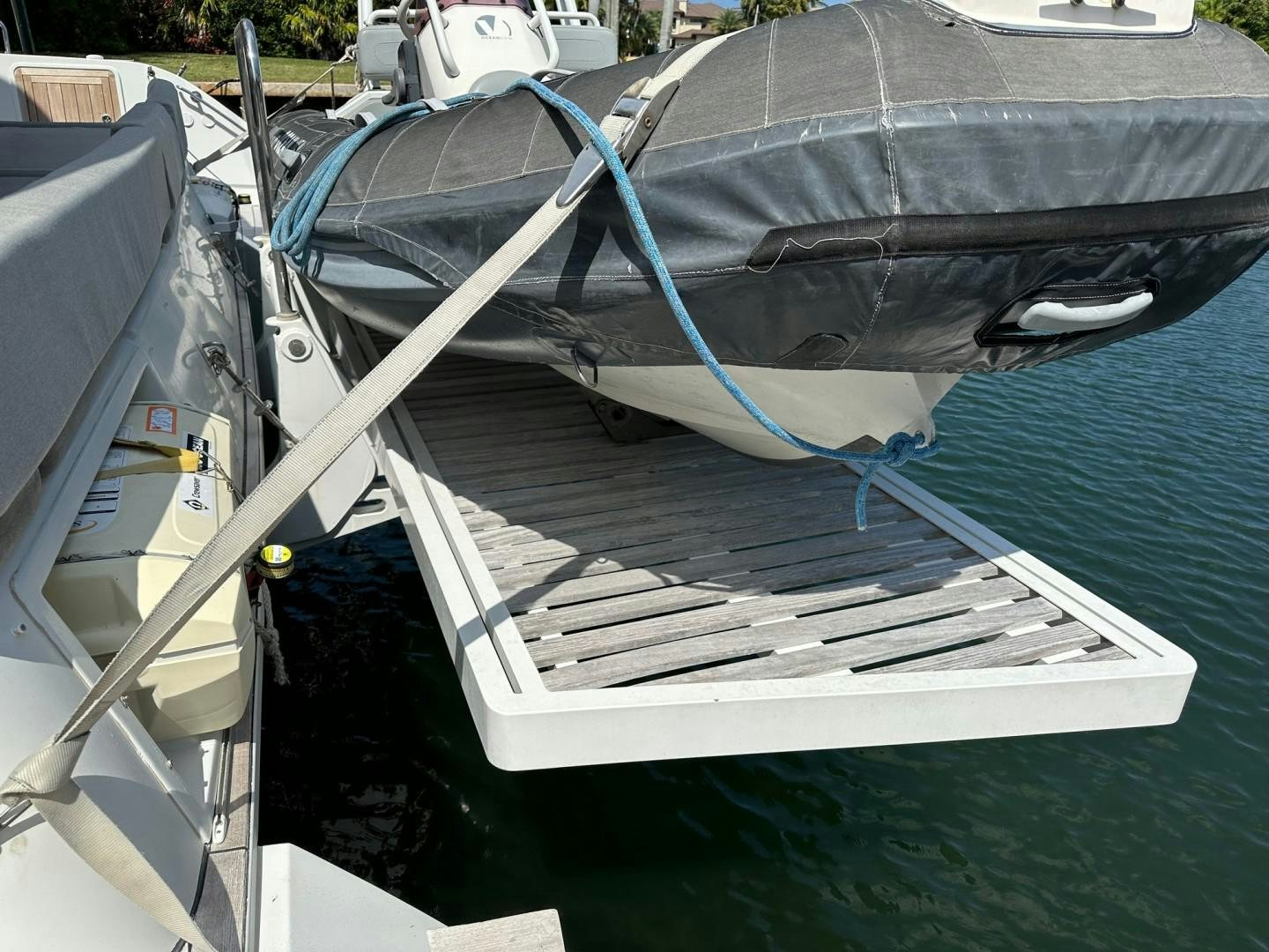 a boat with a metal frame aboard OCEAN VIEW Yacht for Sale