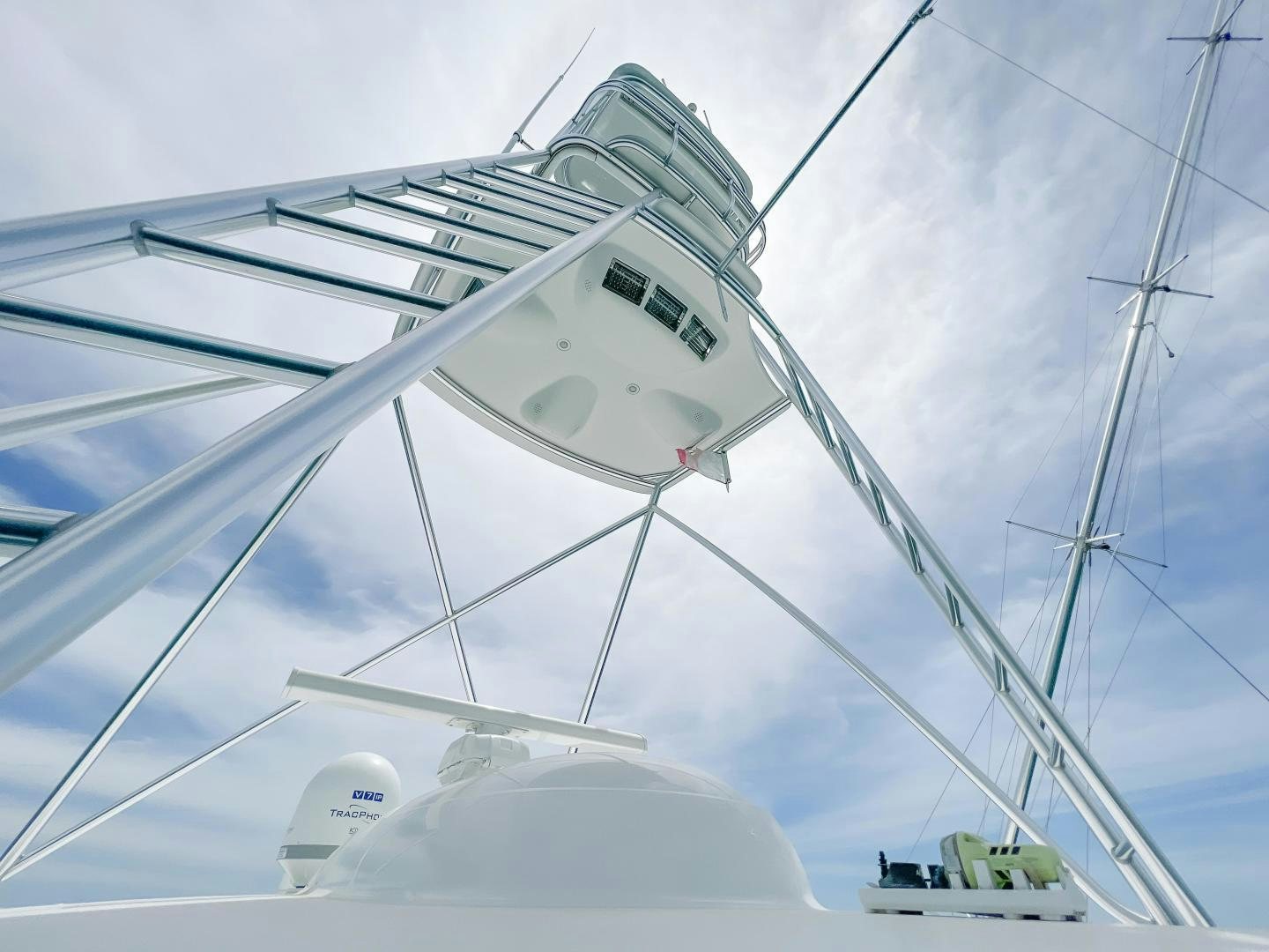 a white ferris wheel aboard MOONDANCER Yacht for Sale