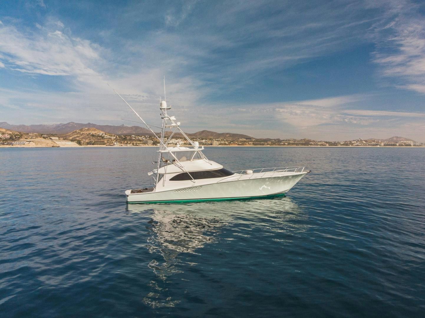 a boat in the water aboard MOONDANCER Yacht for Sale