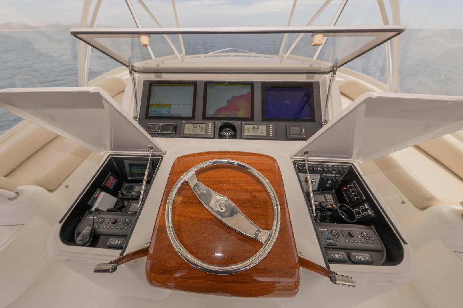 the cockpit of a plane aboard MOONDANCER Yacht for Sale
