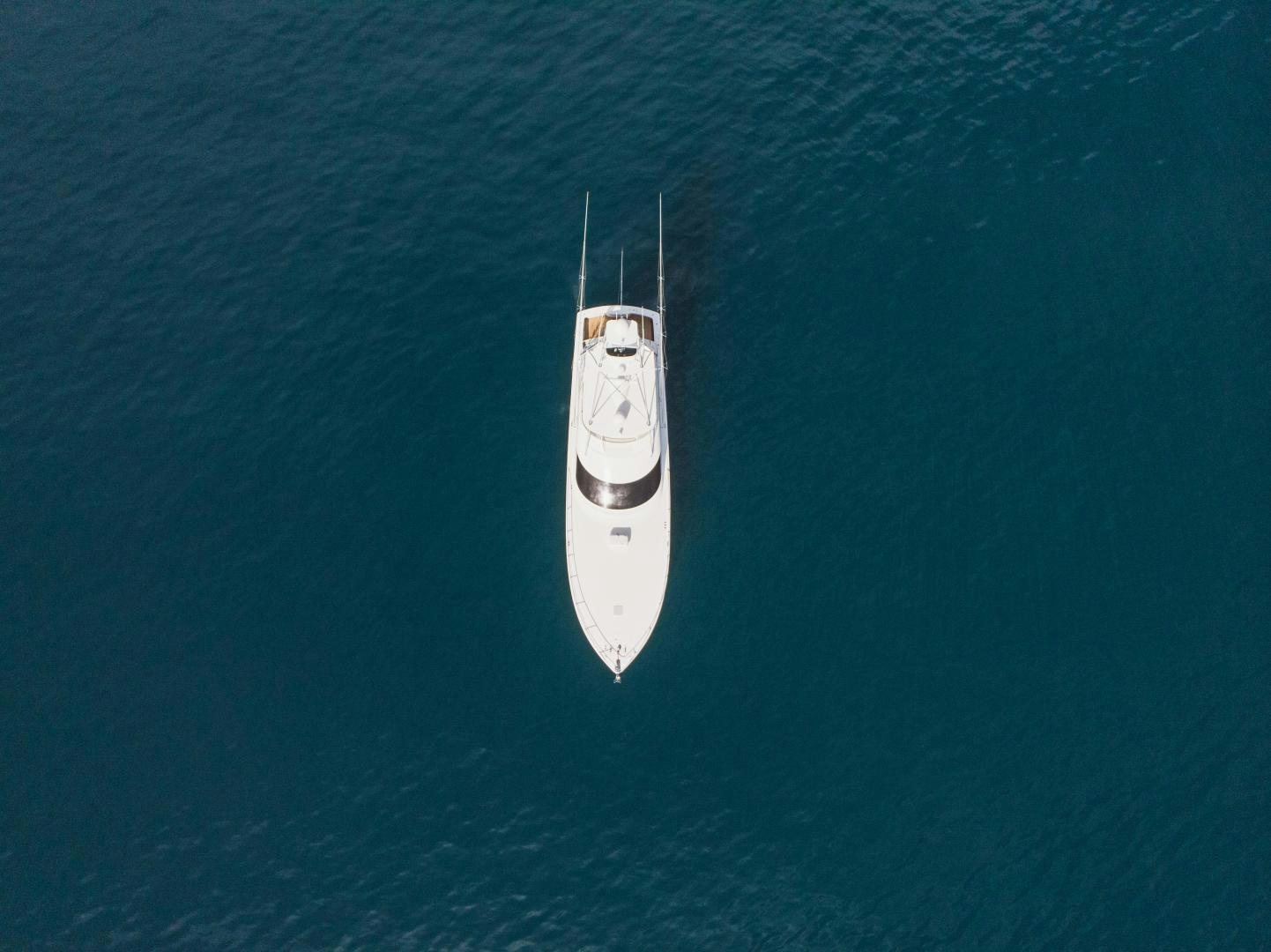a white boat in the water aboard MOONDANCER Yacht for Sale