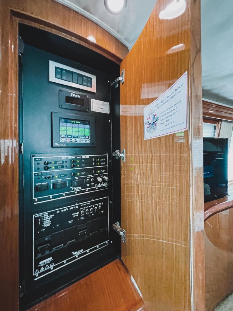a black computer tower aboard MOONDANCER Yacht for Sale