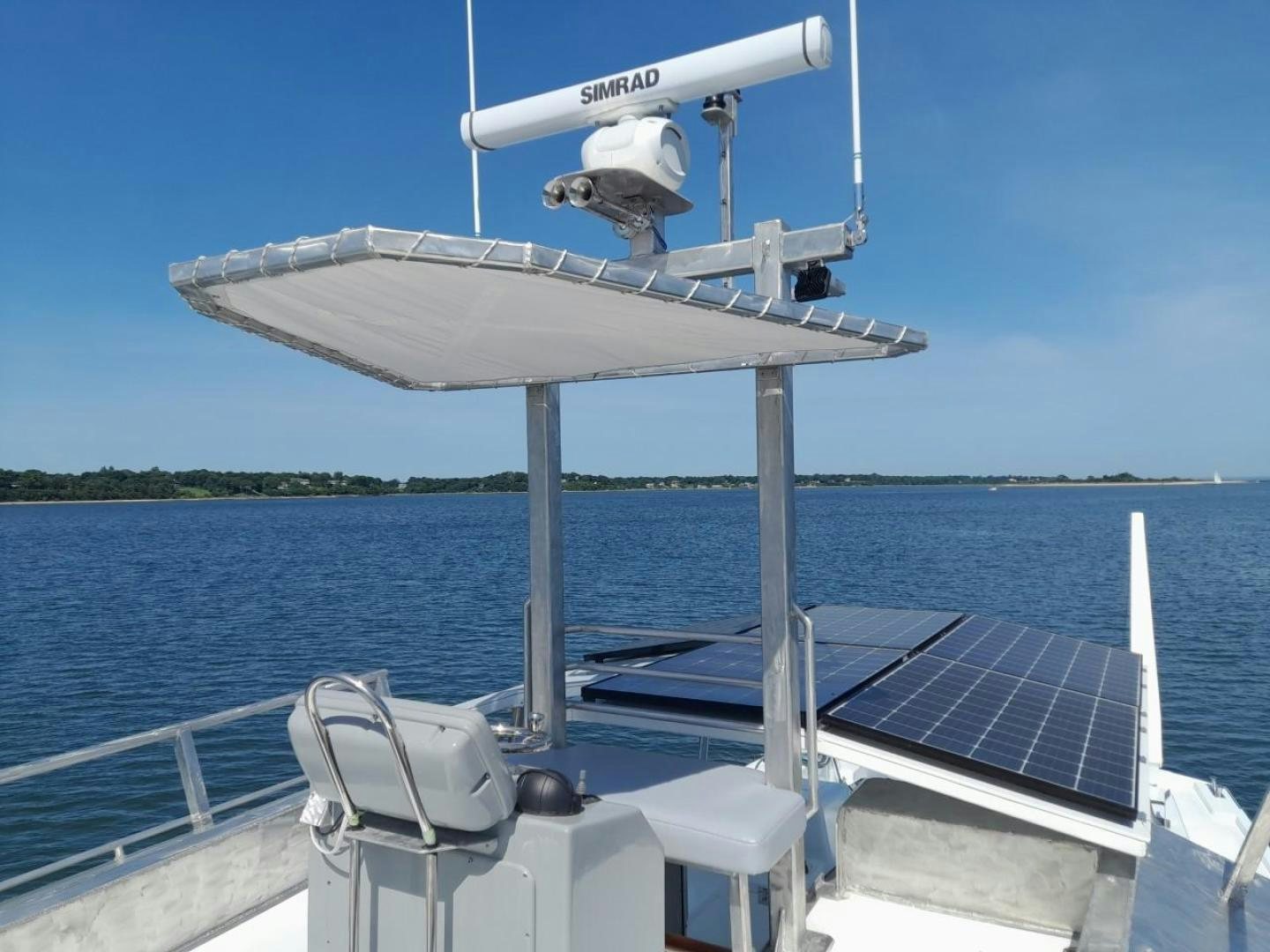 a boat on the water aboard TARA Yacht for Sale