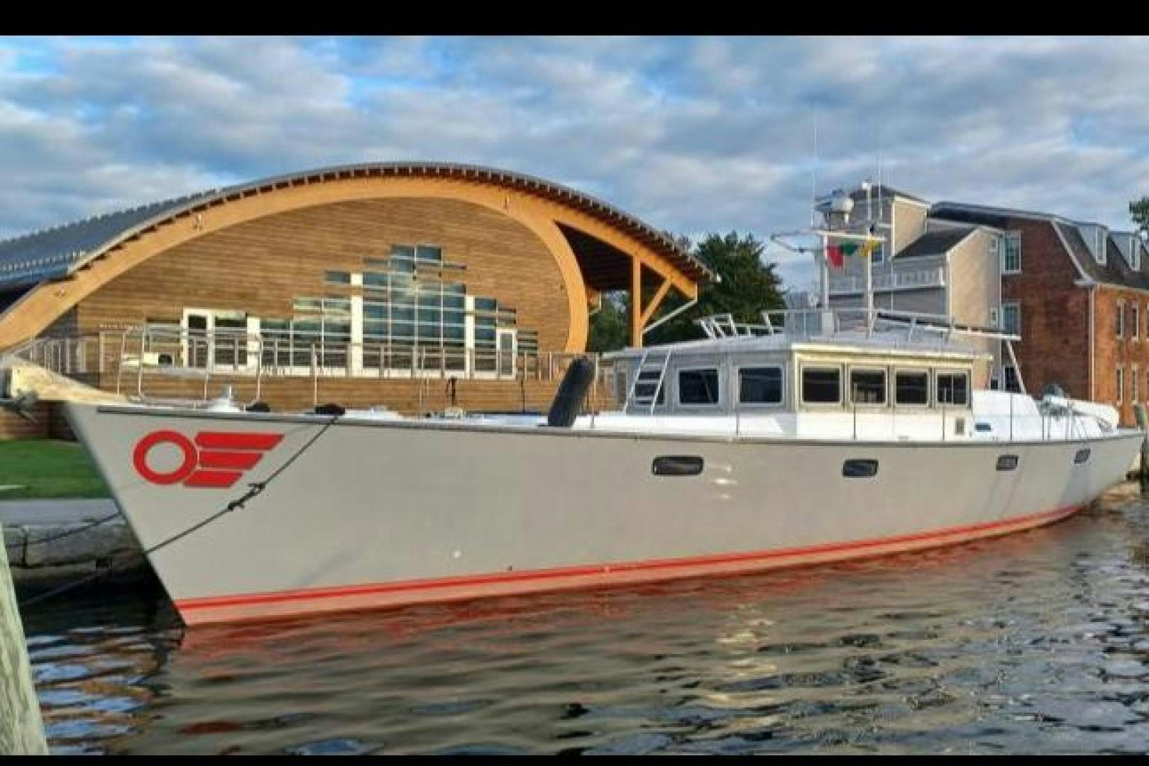 a boat in the water aboard TARA Yacht for Sale