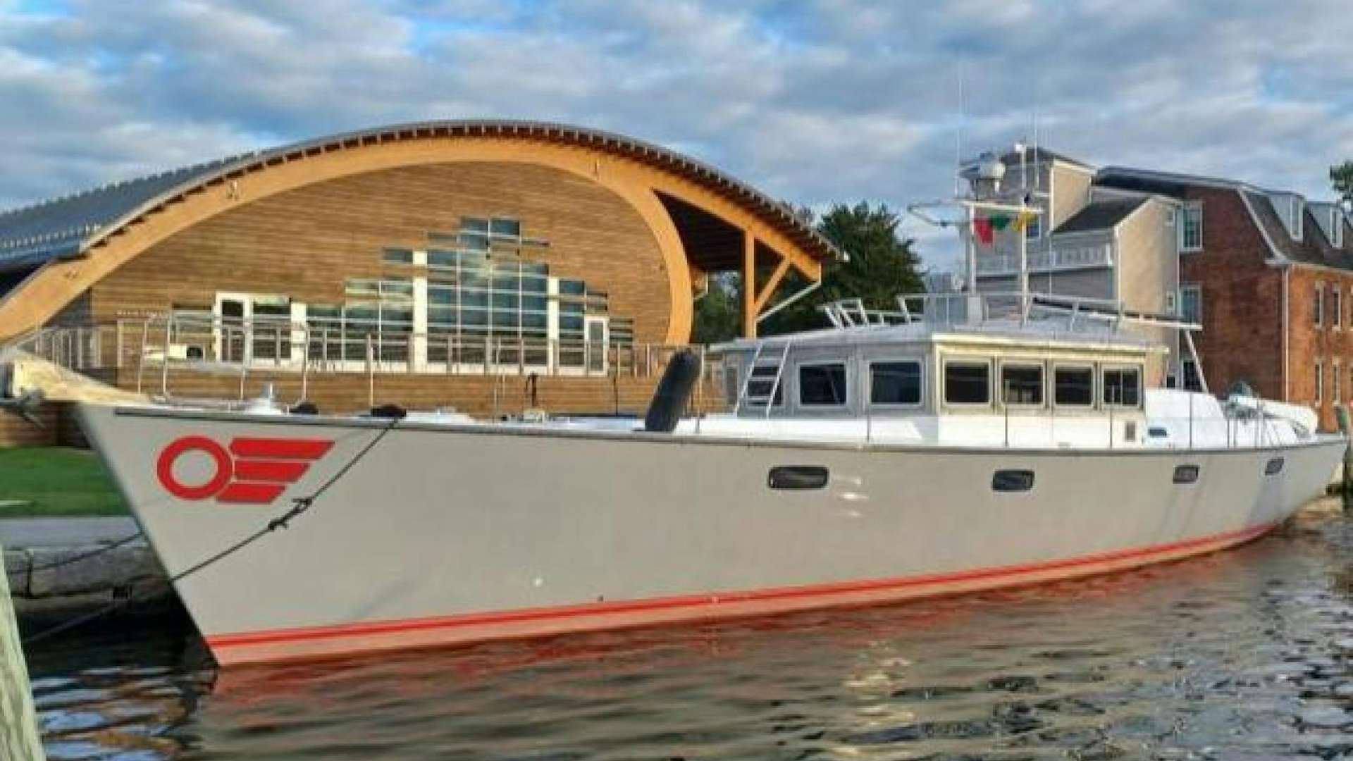 a boat in the water aboard TARA Yacht for Sale