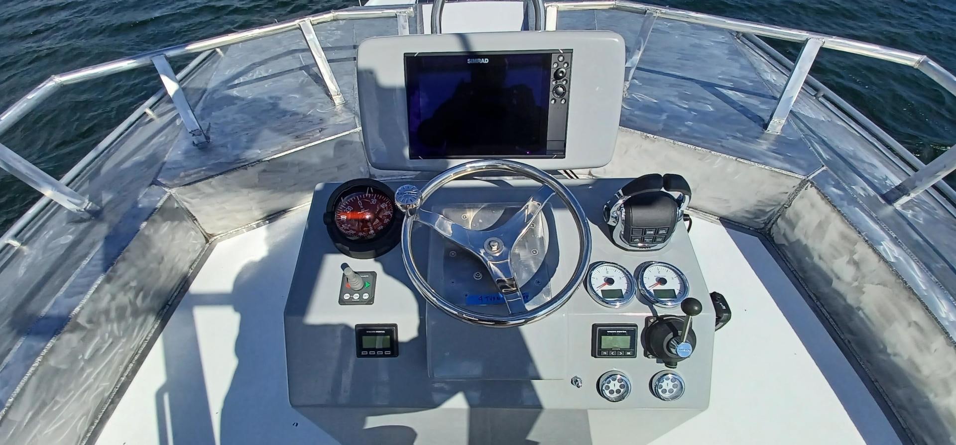 the inside of a space ship aboard TARA Yacht for Sale