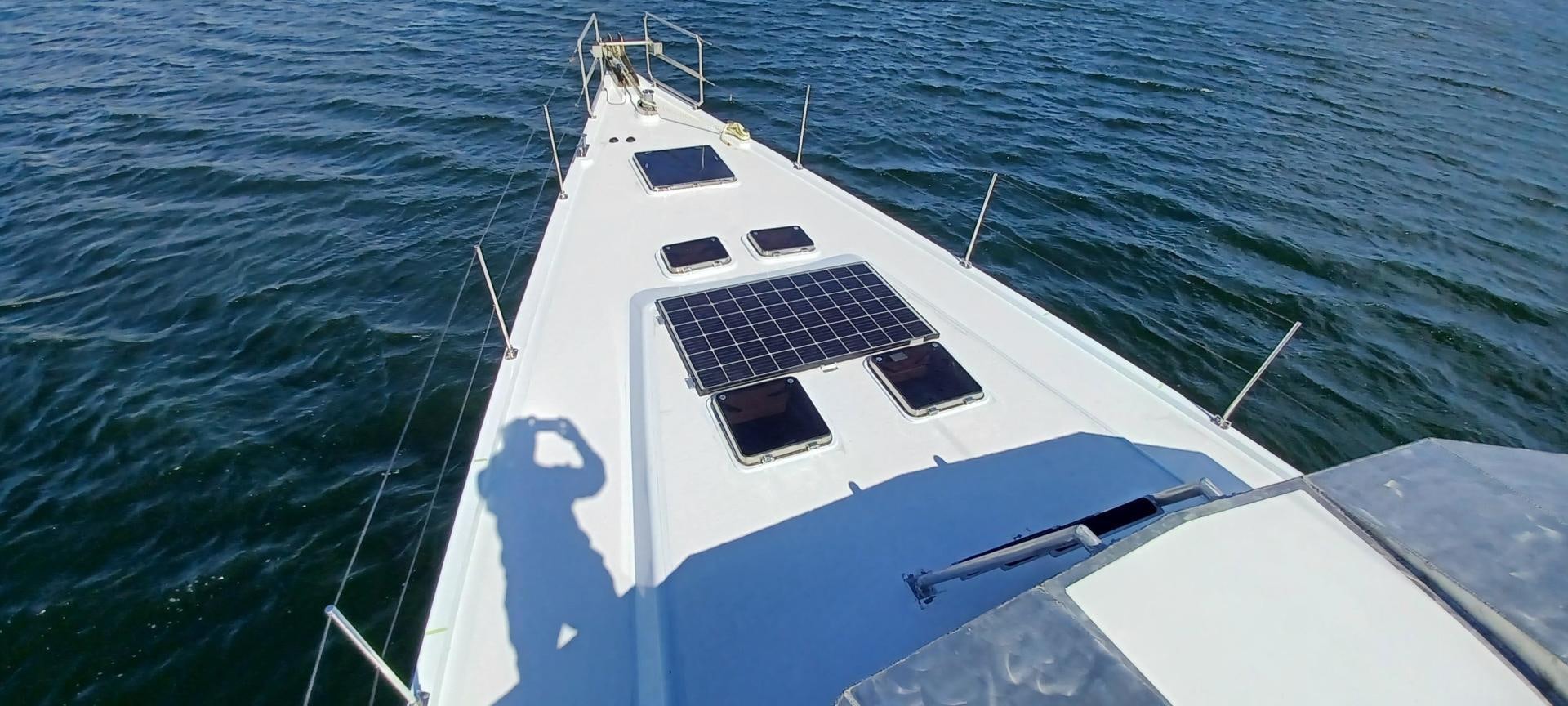 a boat on the water aboard TARA Yacht for Sale