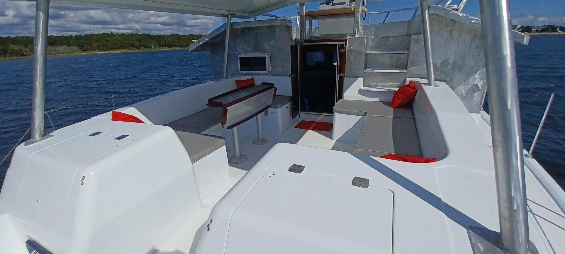 a boat on the water aboard TARA Yacht for Sale
