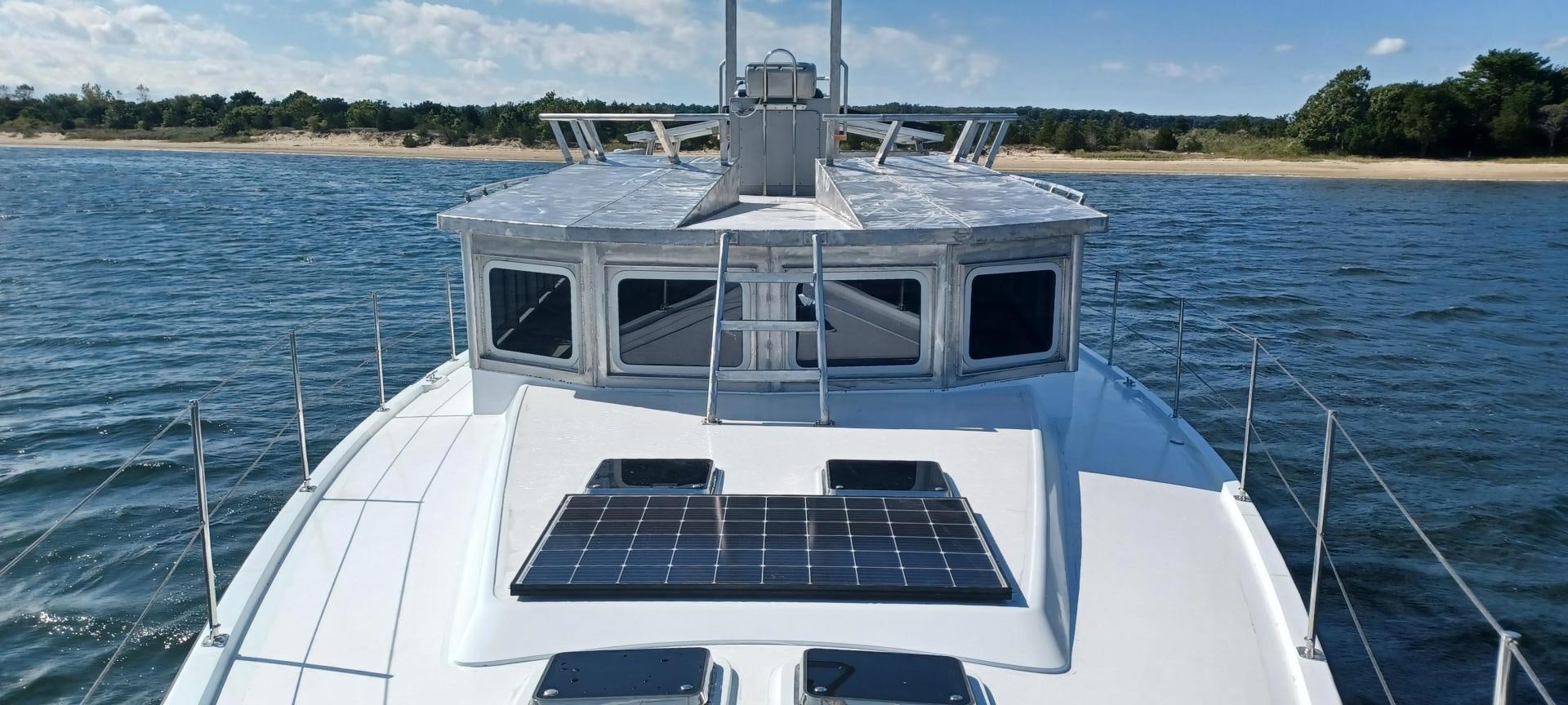 a boat on the water aboard TARA Yacht for Sale