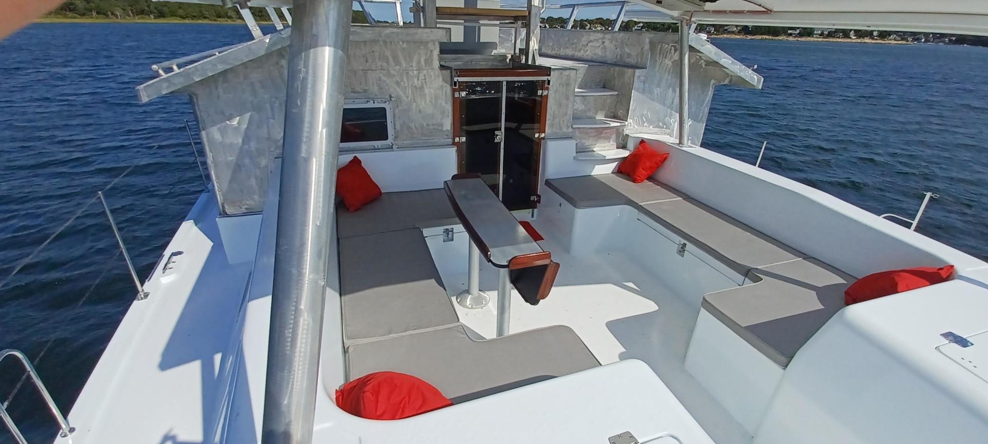 a boat on the water aboard TARA Yacht for Sale