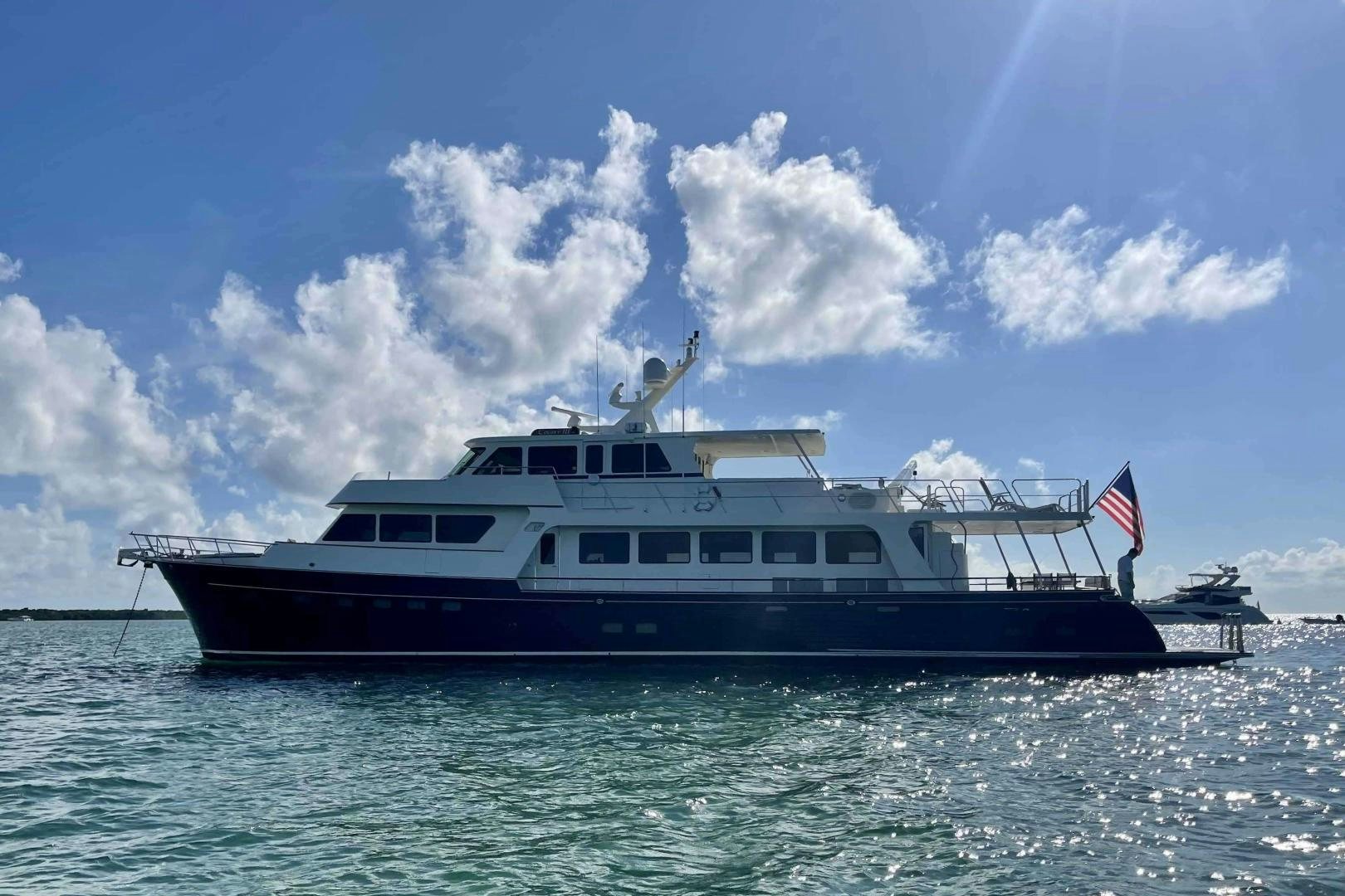 a boat on the water aboard PIVOT Yacht for Sale