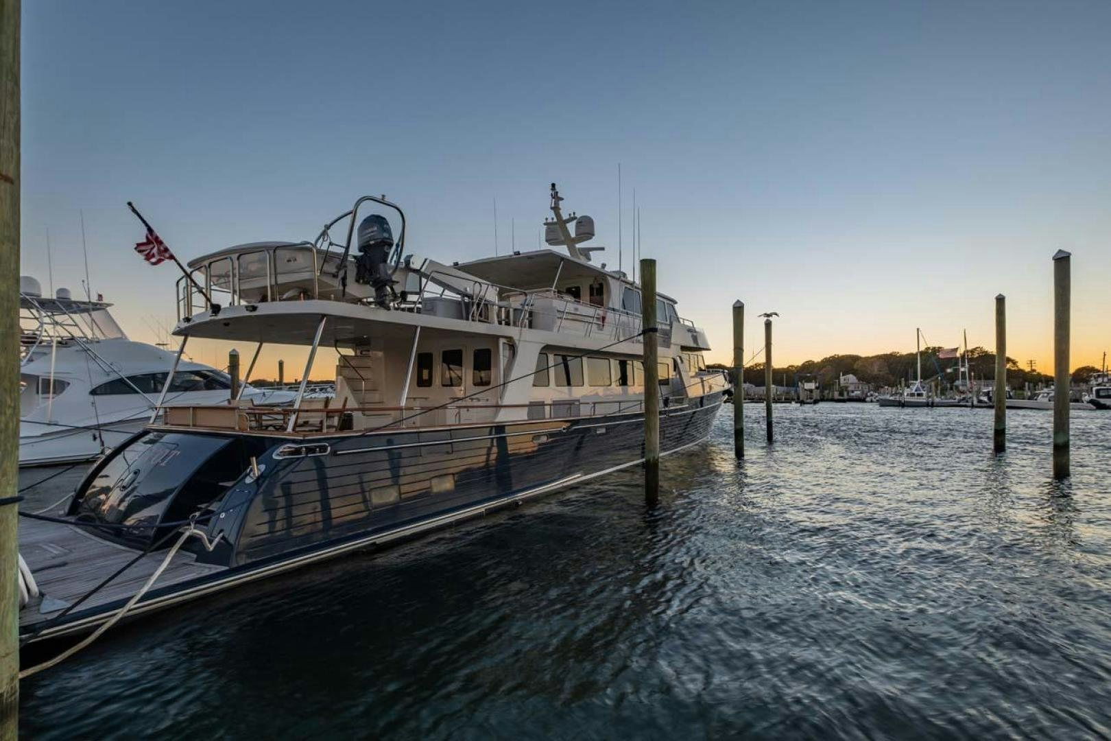 a boat in the water aboard PIVOT Yacht for Sale