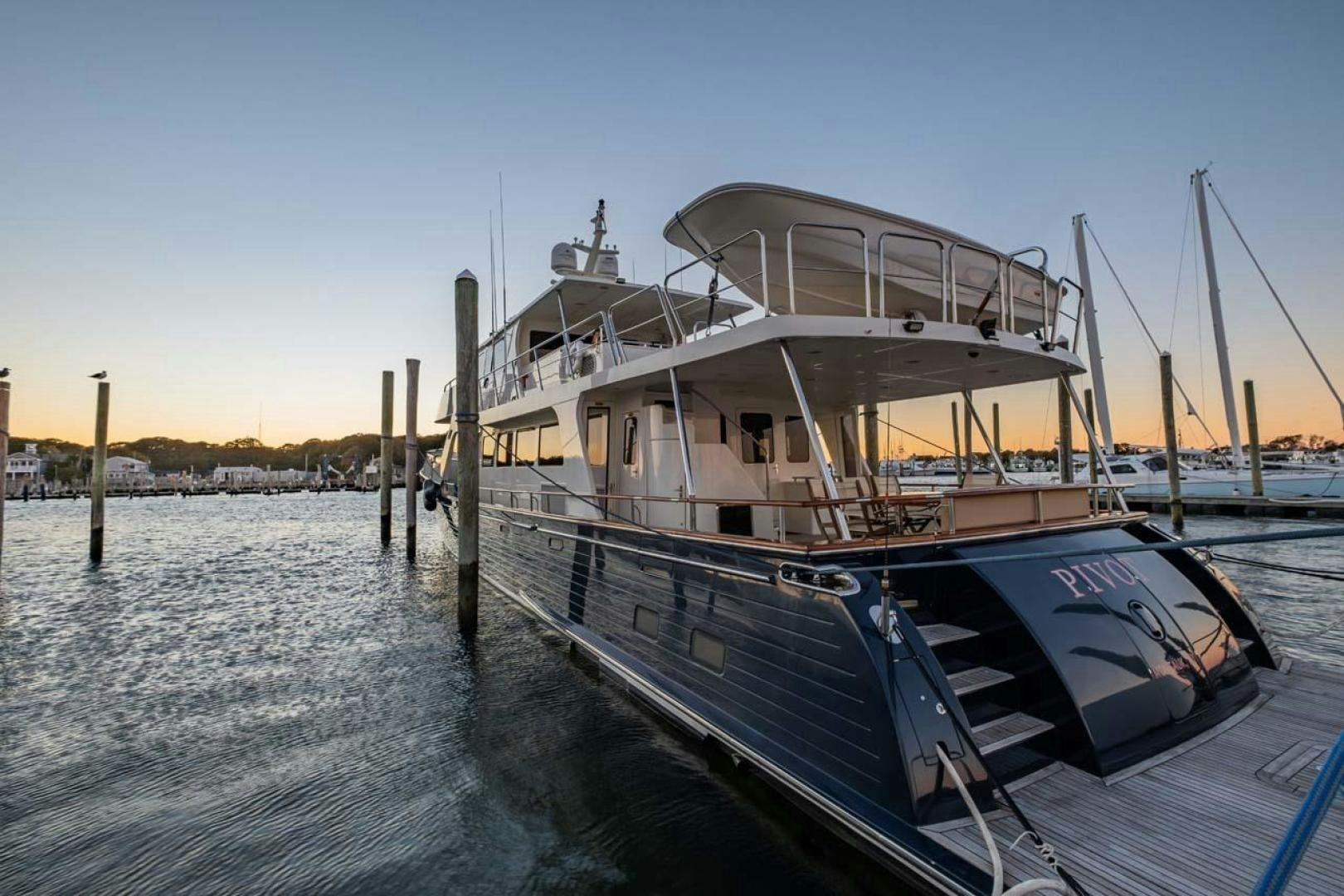 a boat on the water aboard PIVOT Yacht for Sale