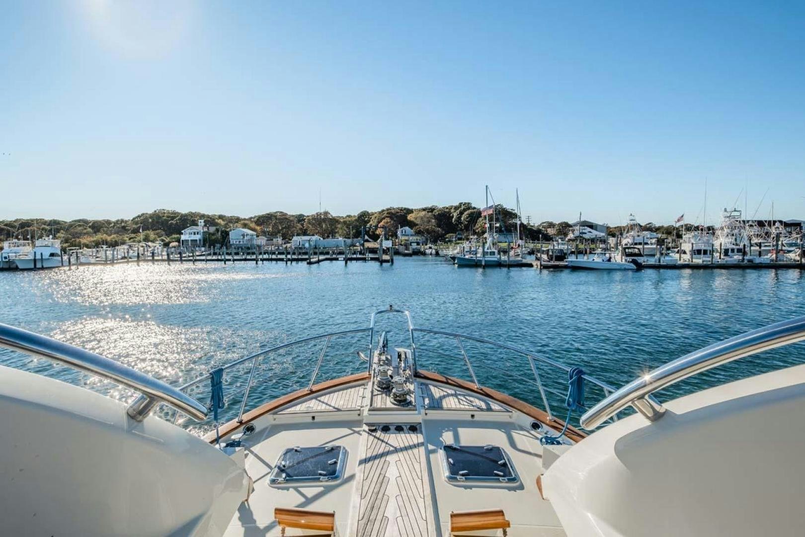 a boat on the water aboard PIVOT Yacht for Sale