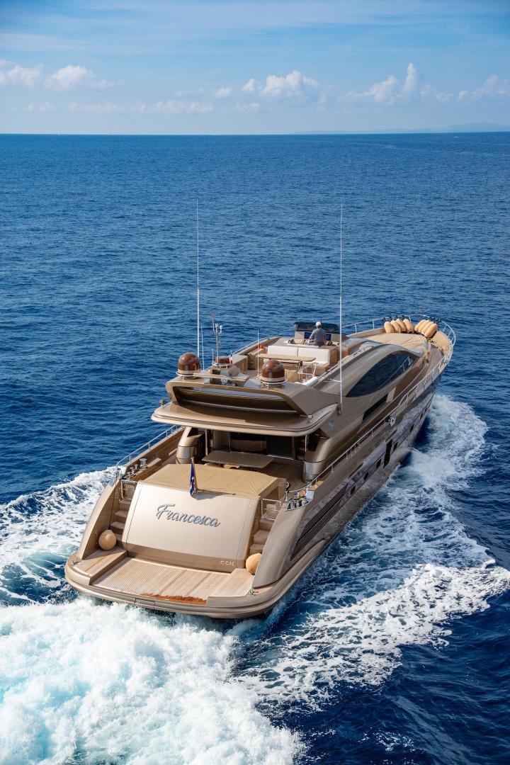 a boat on the water aboard FRANCESCA Yacht for Sale