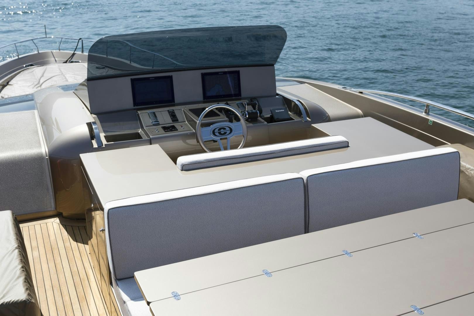 the front of a boat aboard FRANCESCA Yacht for Sale