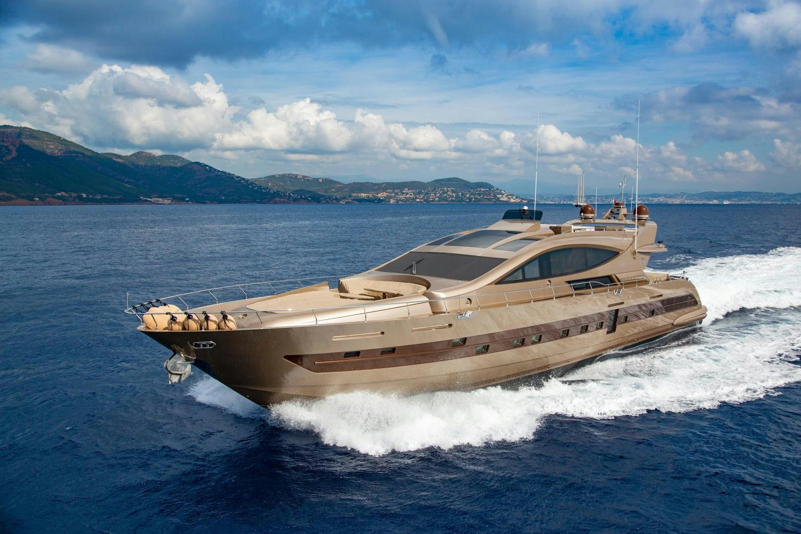 a boat on the water aboard FRANCESCA Yacht for Sale