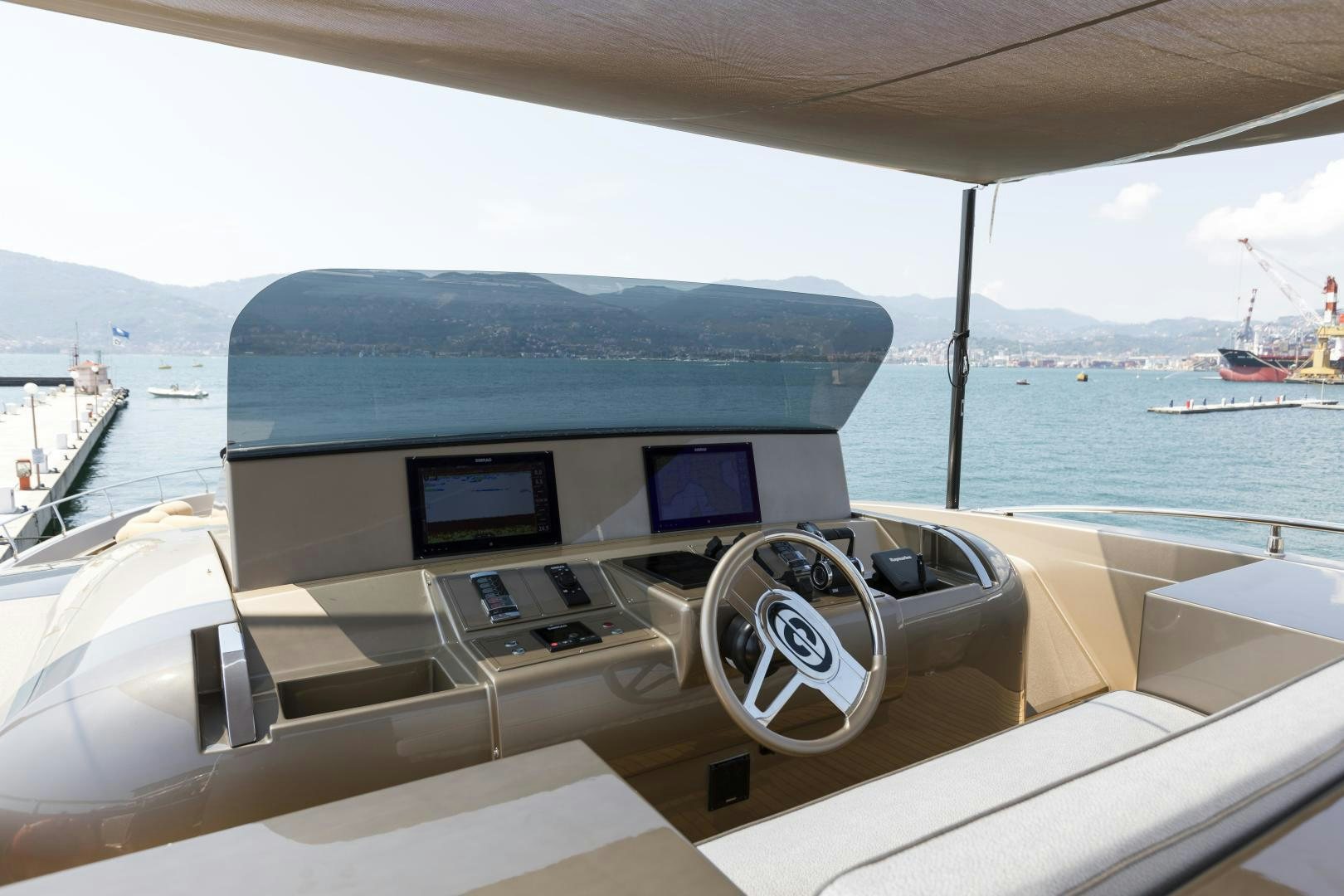 the inside of a boat aboard FRANCESCA Yacht for Sale