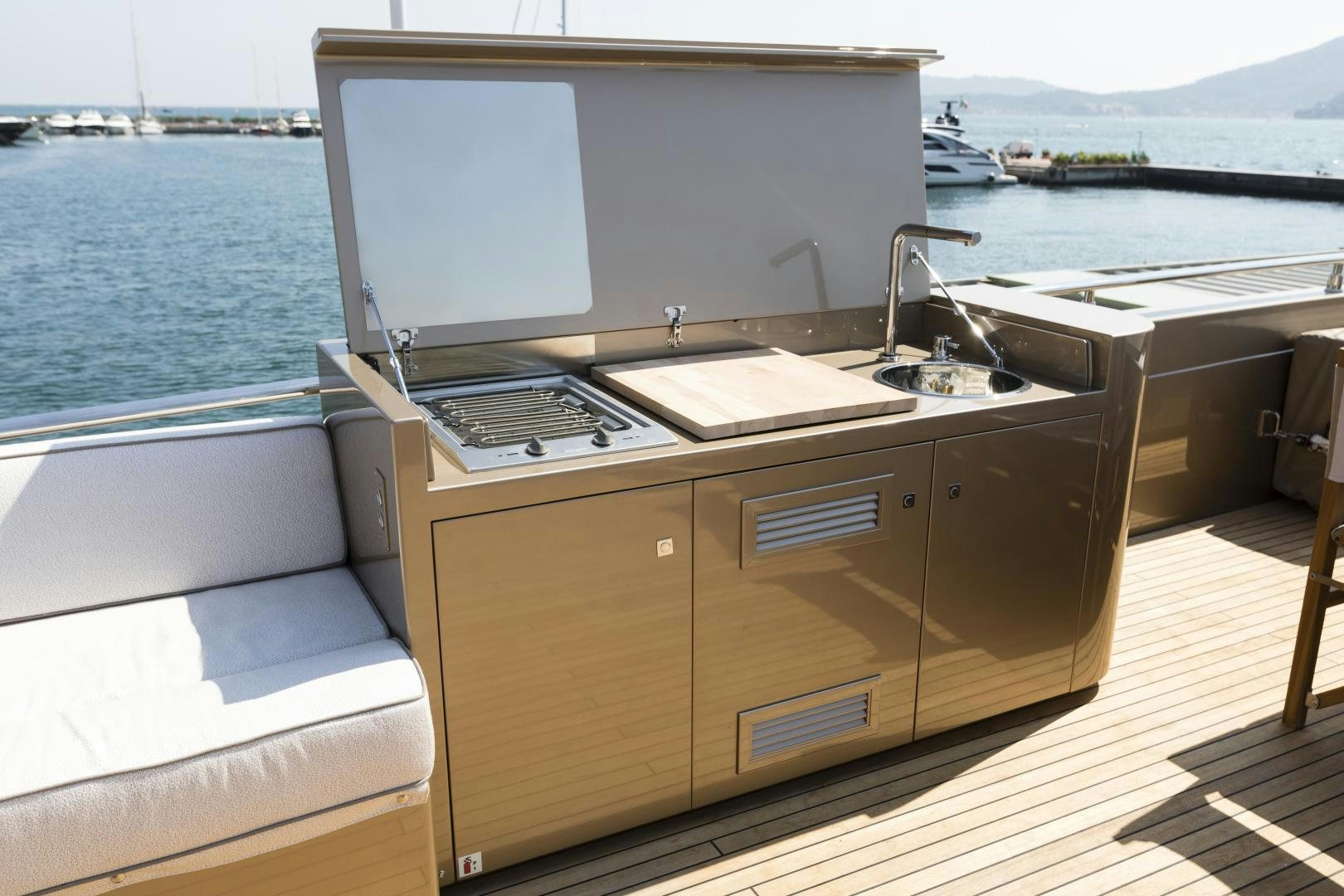 a boat on the water aboard FRANCESCA Yacht for Sale