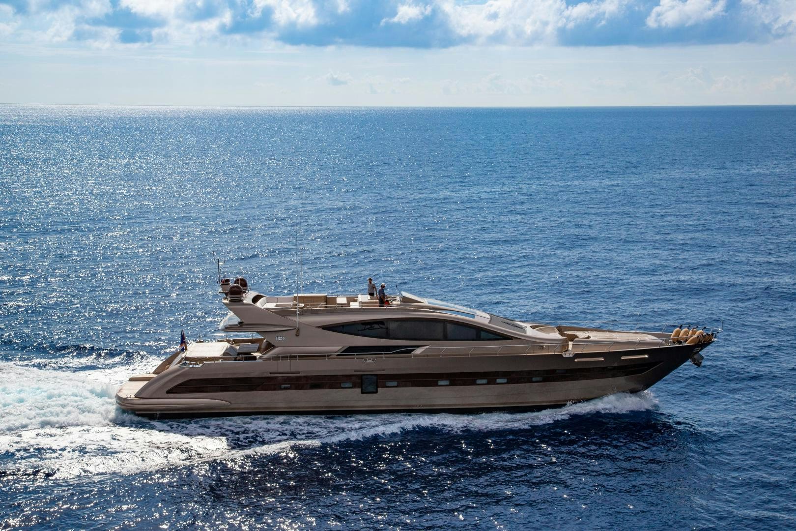 a boat in the water aboard FRANCESCA Yacht for Sale