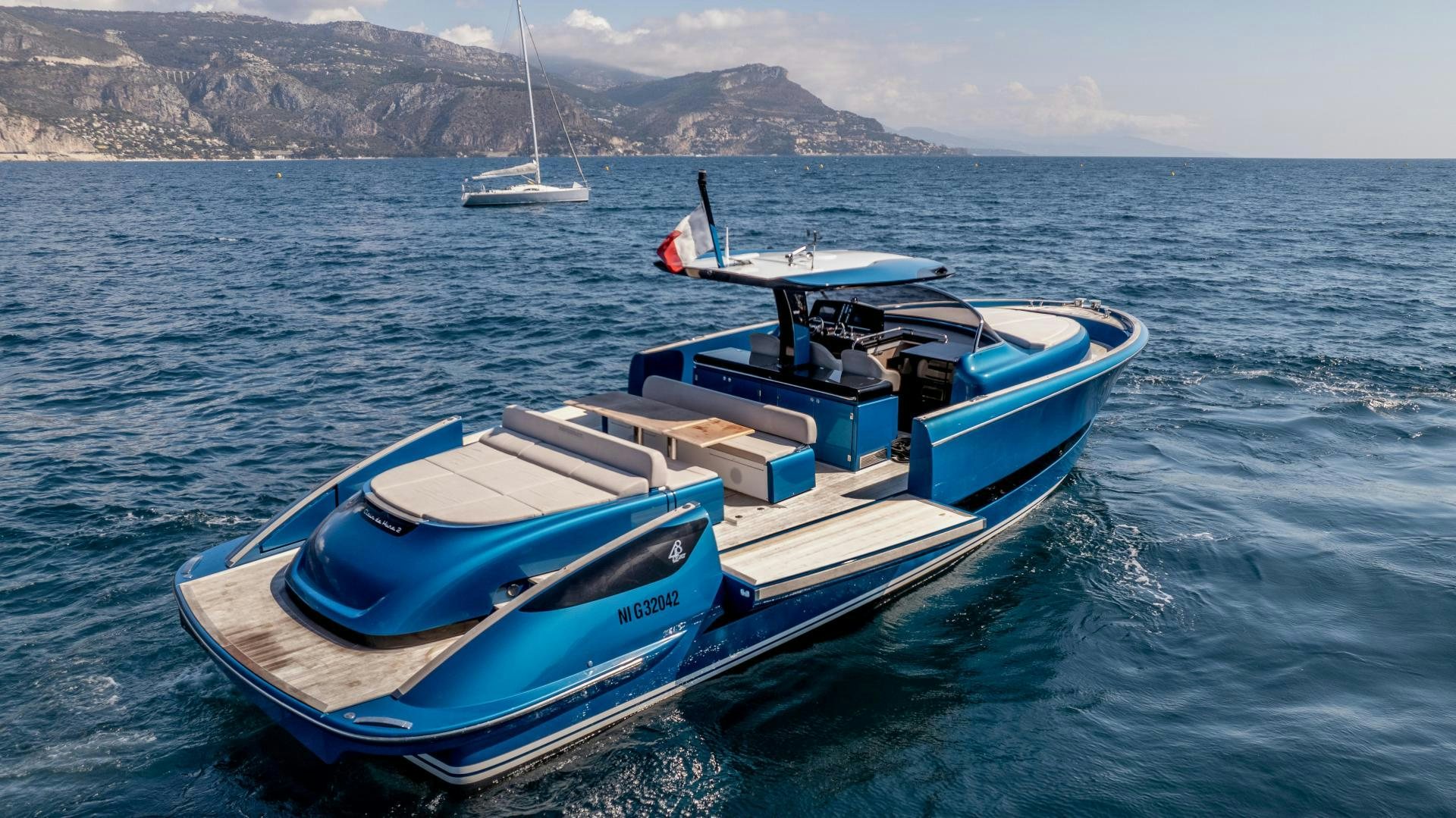 a boat on the water aboard CLAIR DE HUNE 2 Yacht for Sale