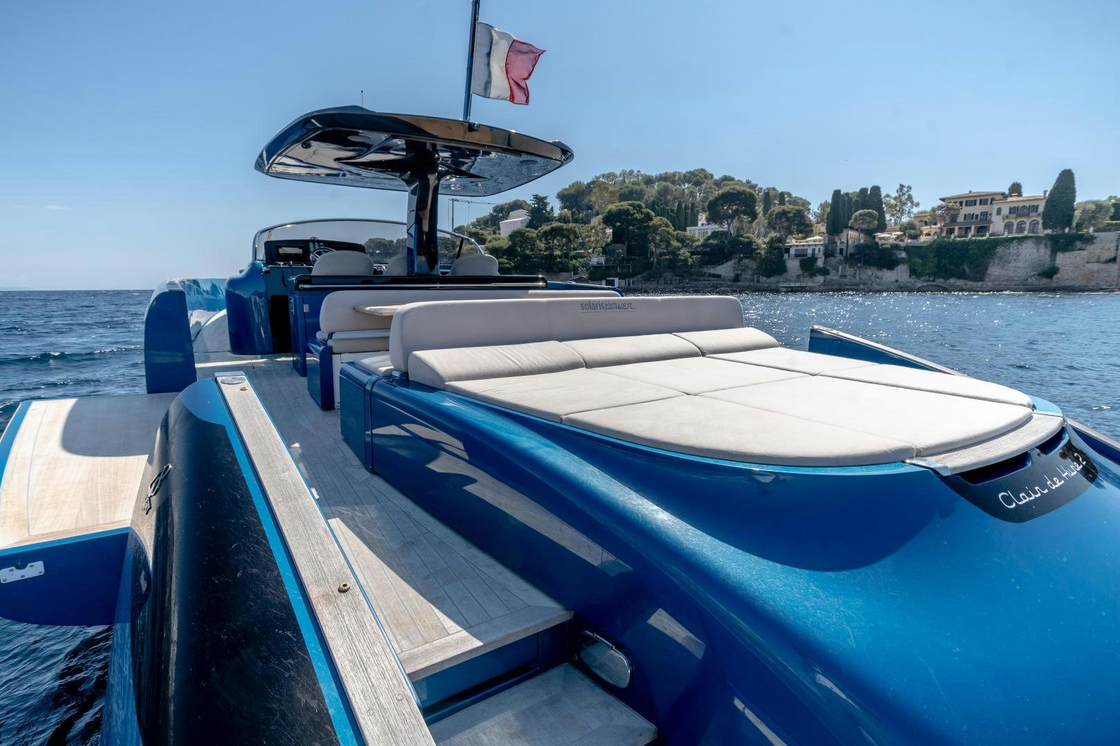 a boat on the water aboard CLAIR DE HUNE 2 Yacht for Sale