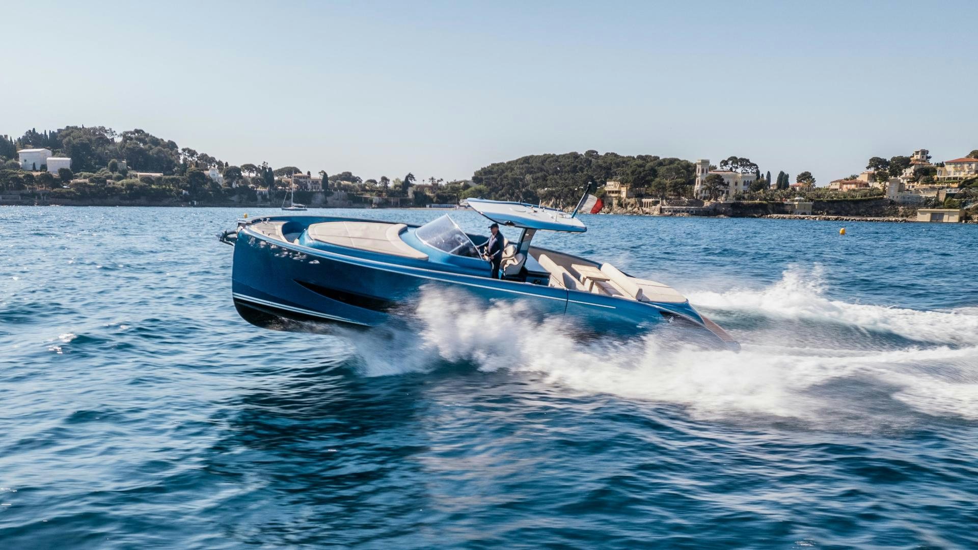 a boat on the water aboard CLAIR DE HUNE 2 Yacht for Sale