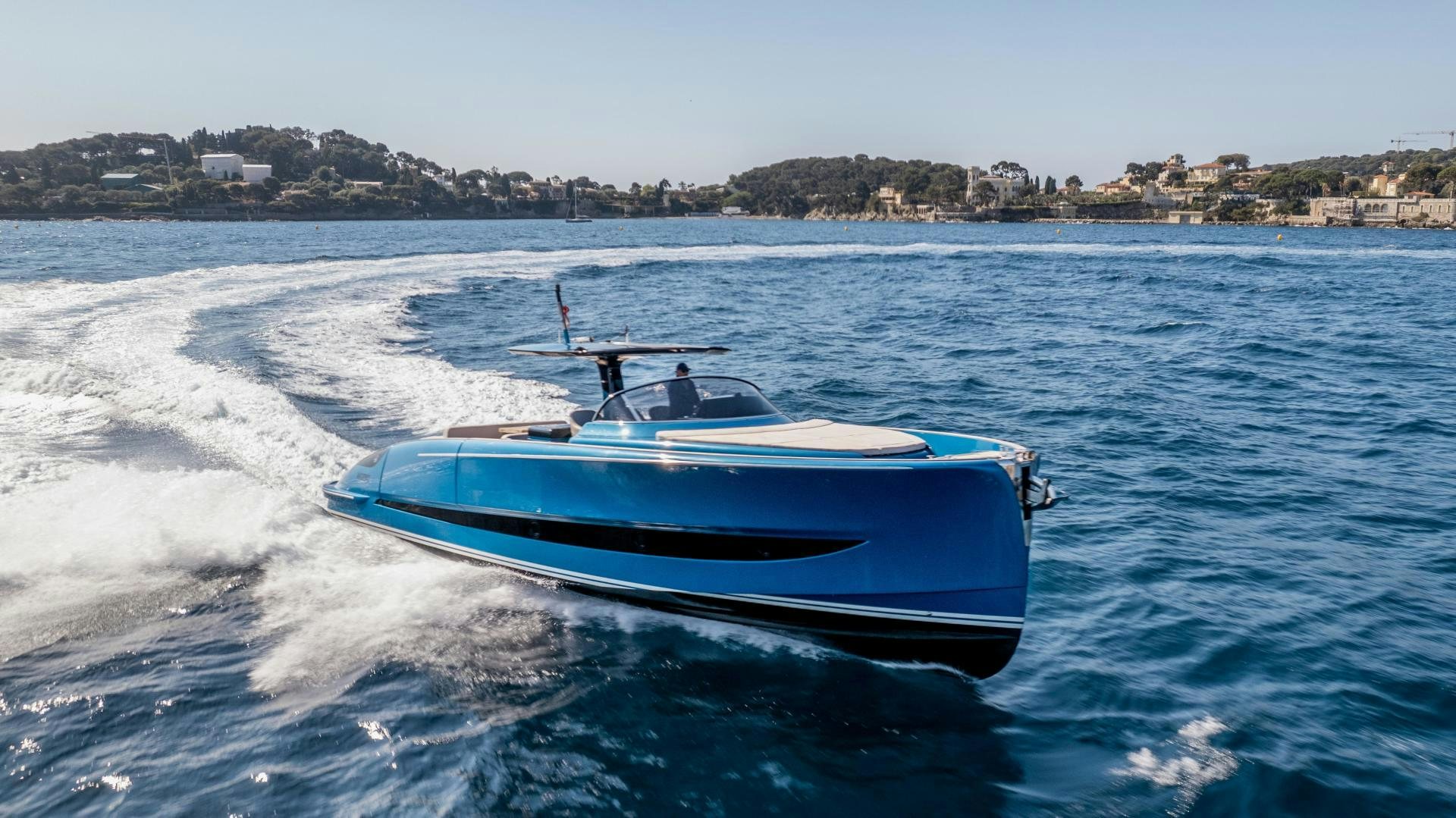 a boat on the water aboard CLAIR DE HUNE 2 Yacht for Sale