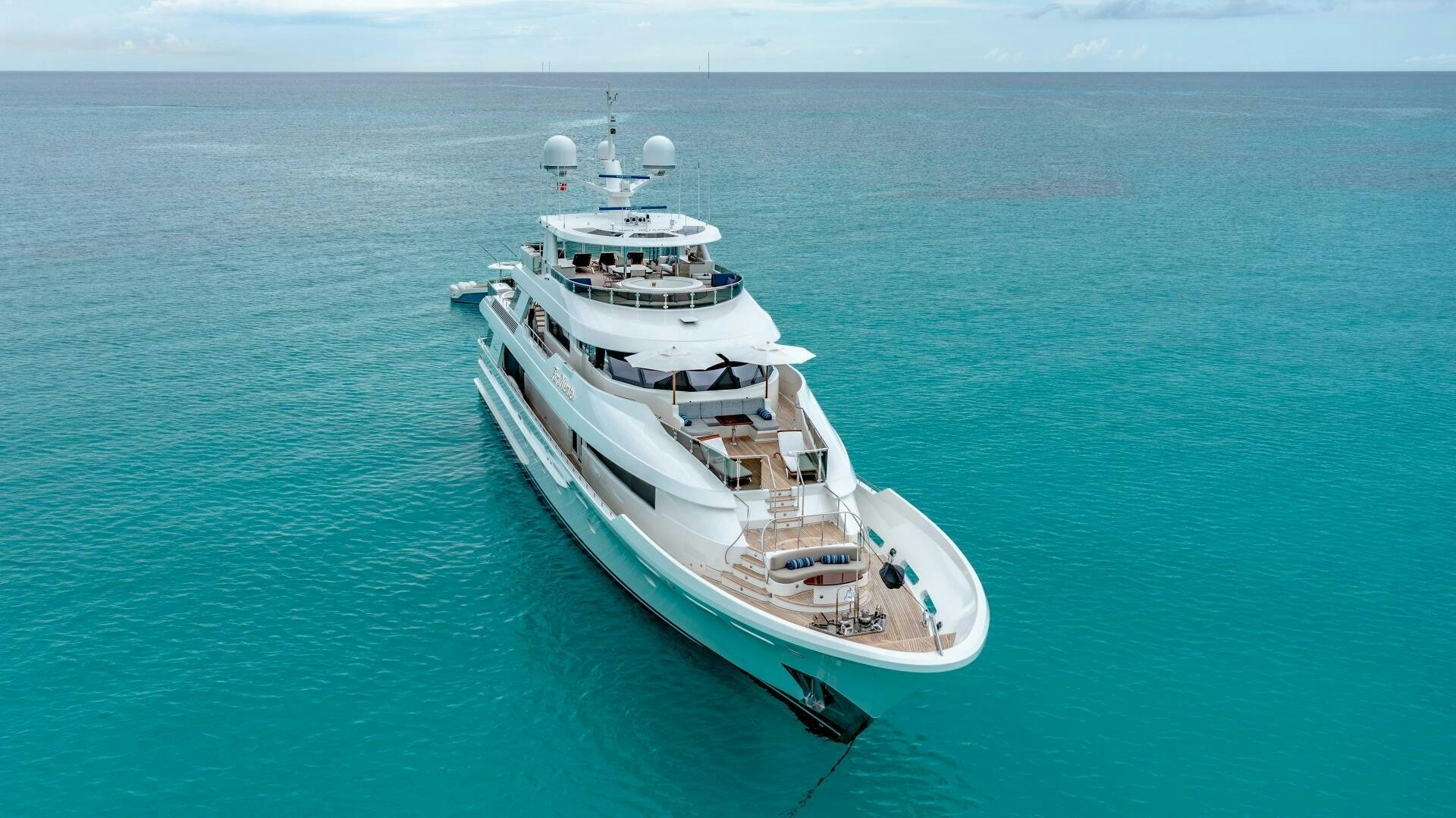 a ship in the water aboard FAR NIENTE Yacht for Sale