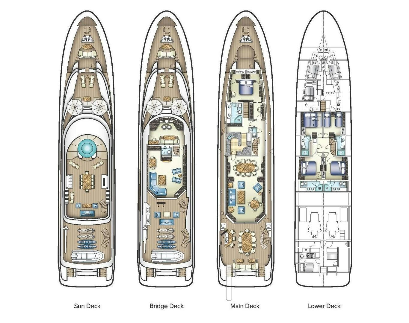 graphical user interface aboard FAR NIENTE Yacht for Sale