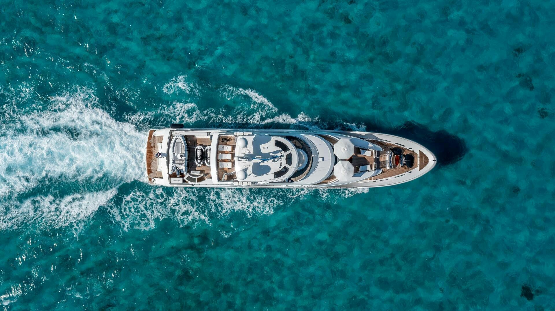 a metal object in the water aboard FAR NIENTE Yacht for Sale