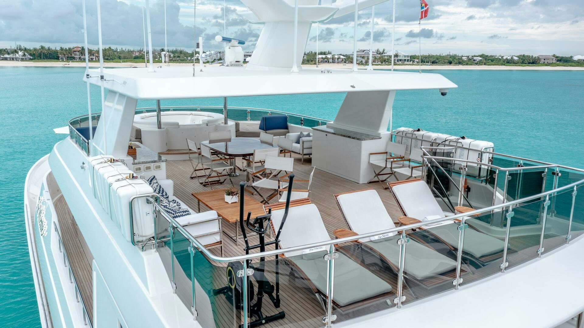 a boat on the water aboard FAR NIENTE Yacht for Sale