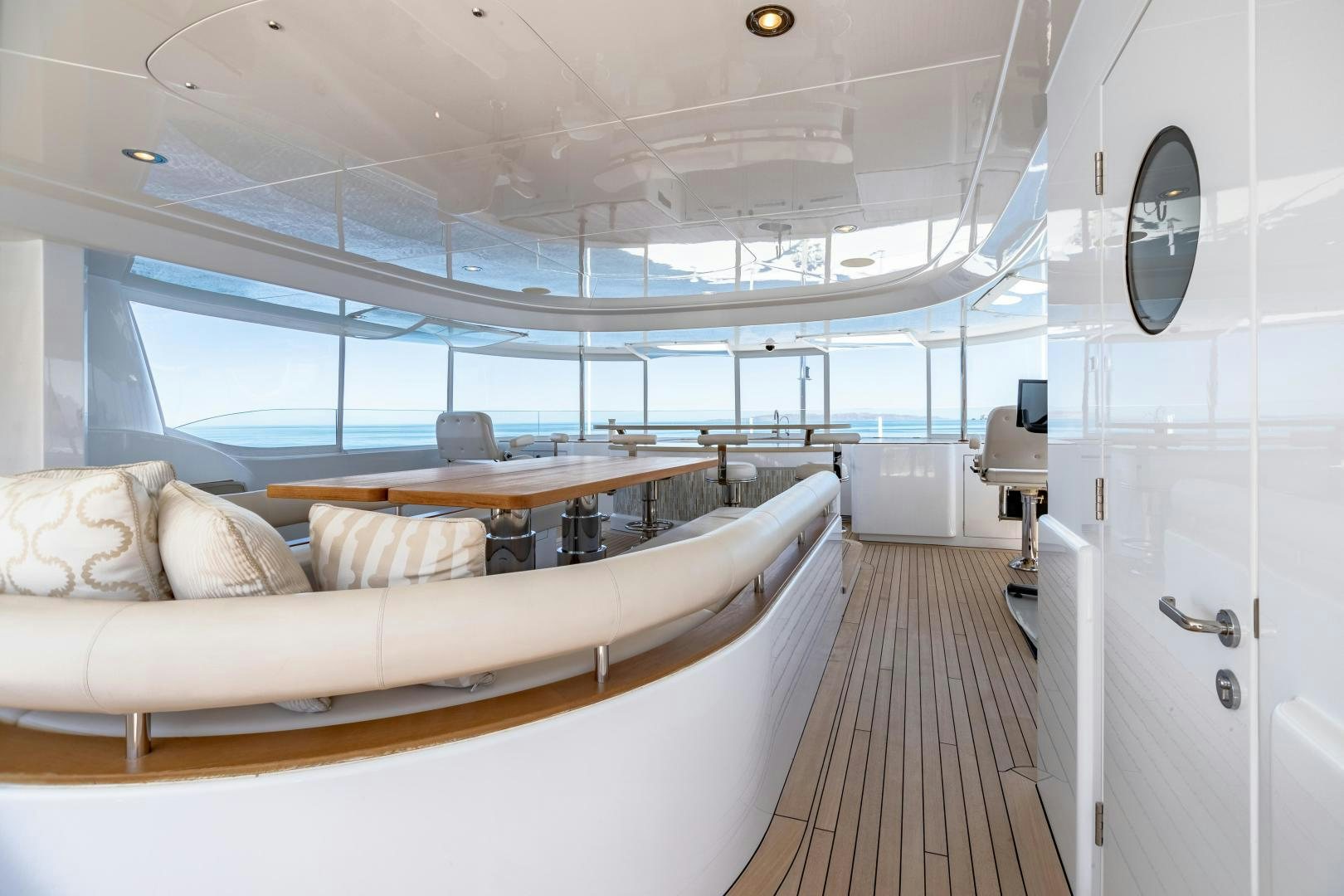 a room with a couch and a table aboard ROCHADE Yacht for Sale