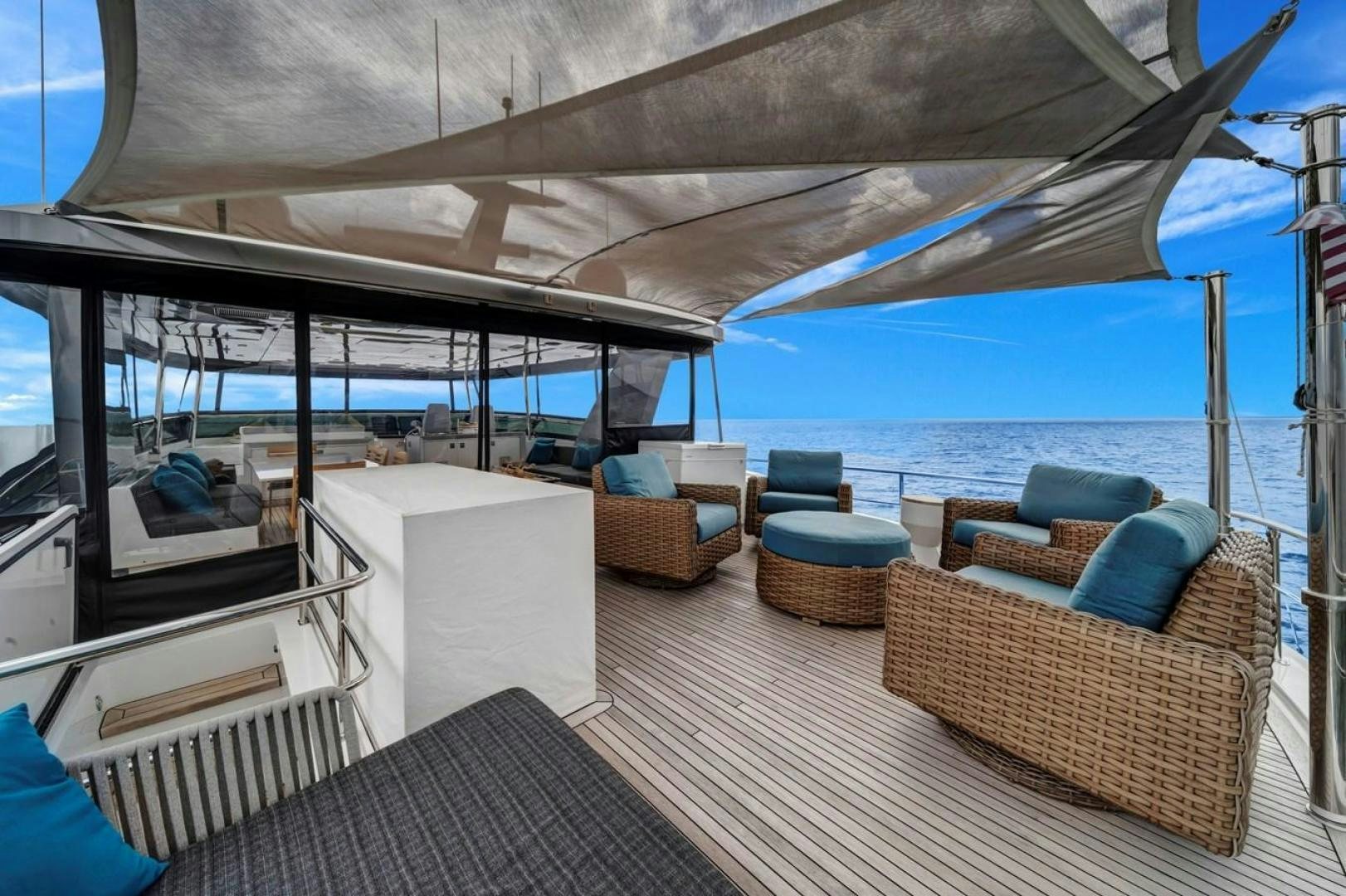 a boat on the water aboard ON Q Yacht for Sale