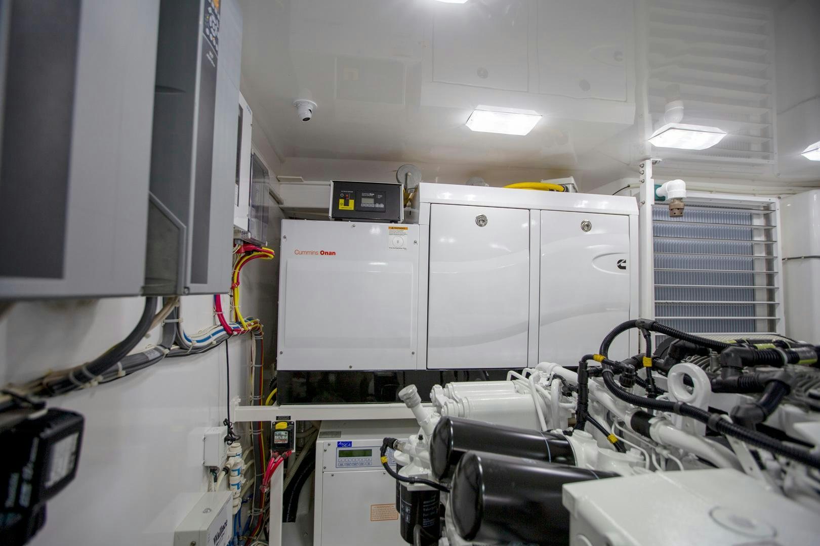 a room with machinery and equipment aboard REEL HIGH'S Yacht for Sale