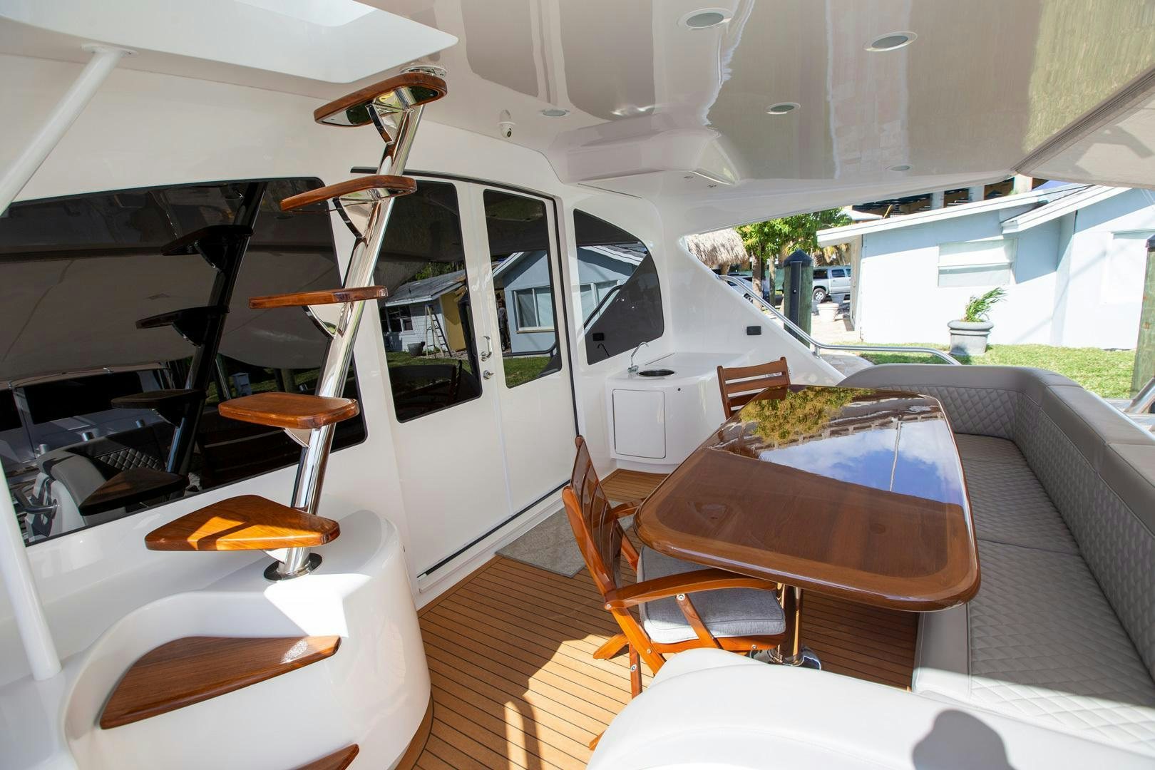 a boat with a ladder aboard REEL HIGH'S Yacht for Sale