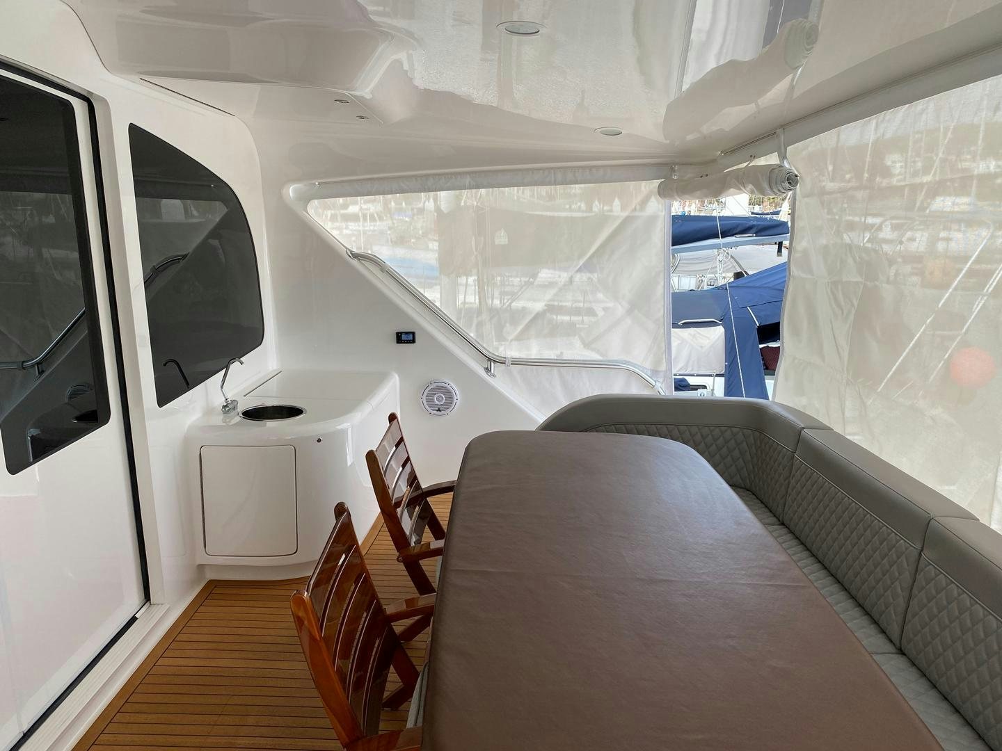 inside of a vehicle aboard REEL HIGH'S Yacht for Sale