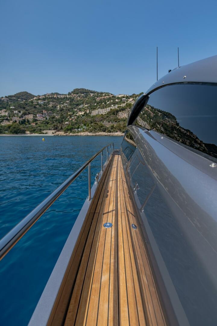 a boat on the water aboard SILVER MISSILE Yacht for Sale