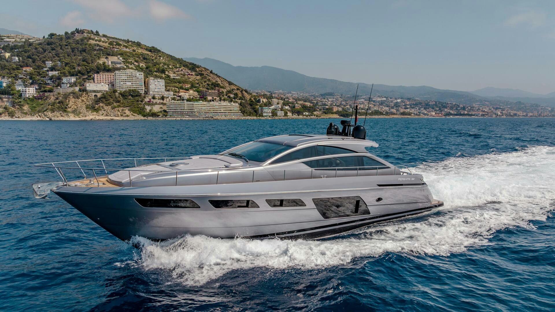 a boat on the water aboard SILVER MISSILE Yacht for Sale