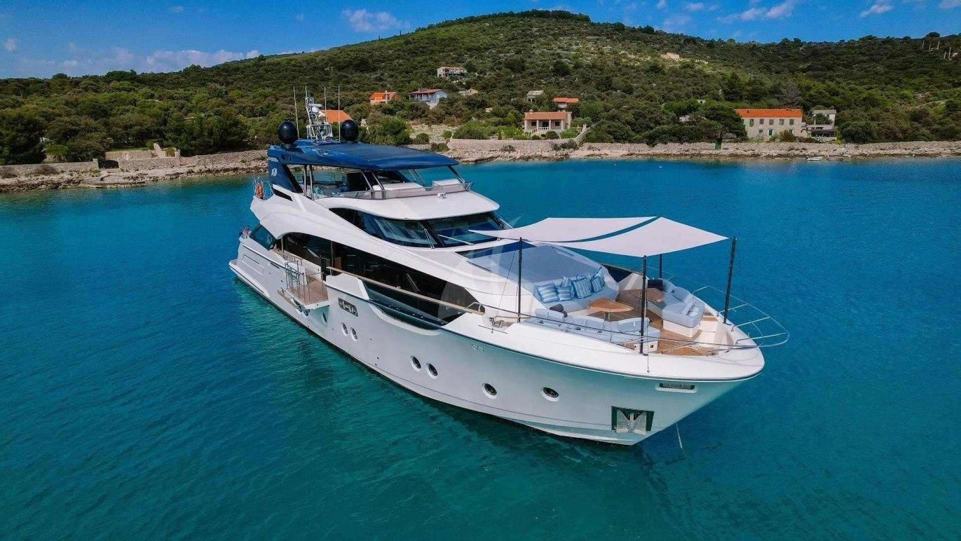 a boat on the water aboard ROCCO Yacht for Charter
