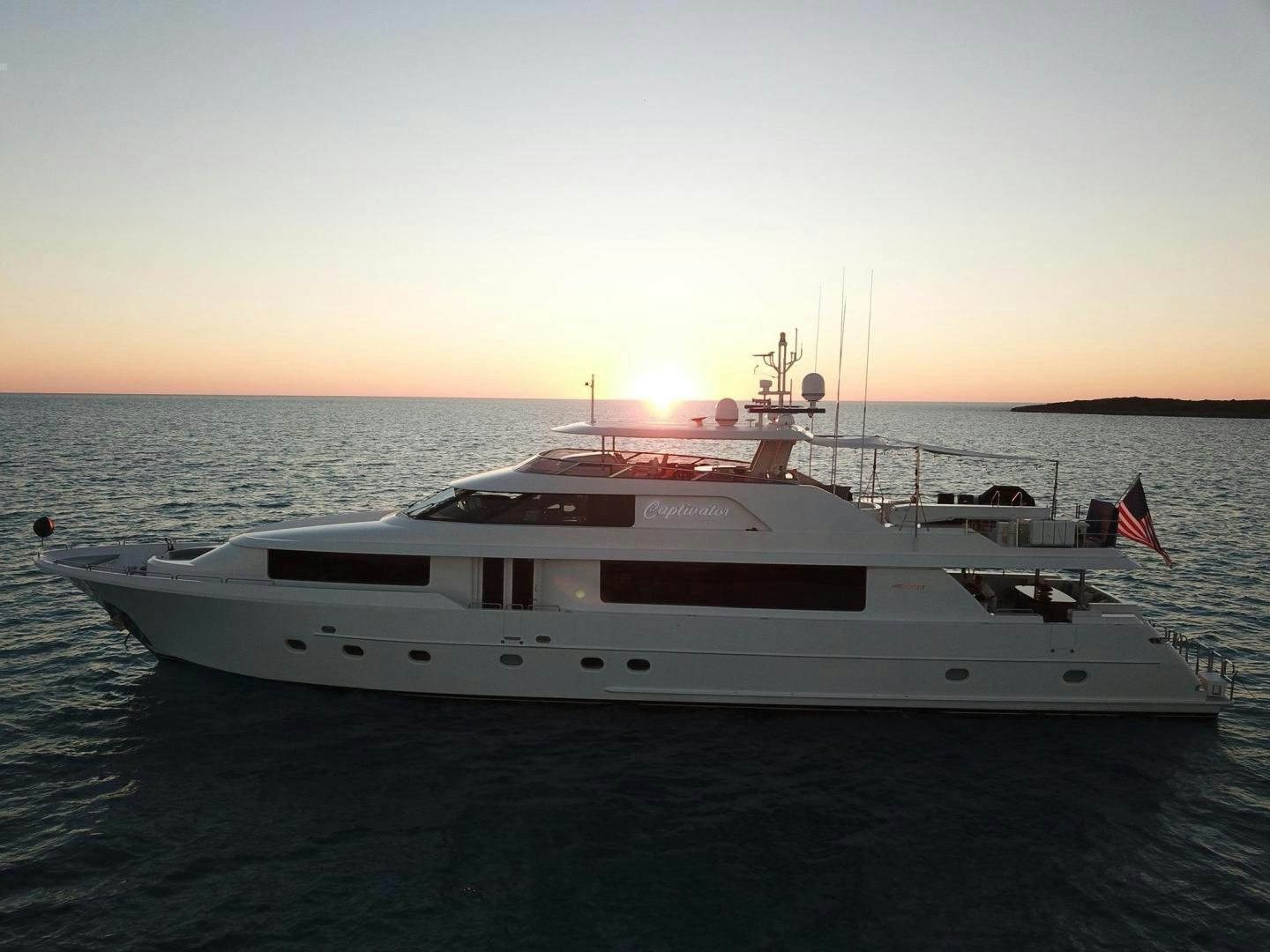a boat on the water aboard CERCA TROVA Yacht for Sale