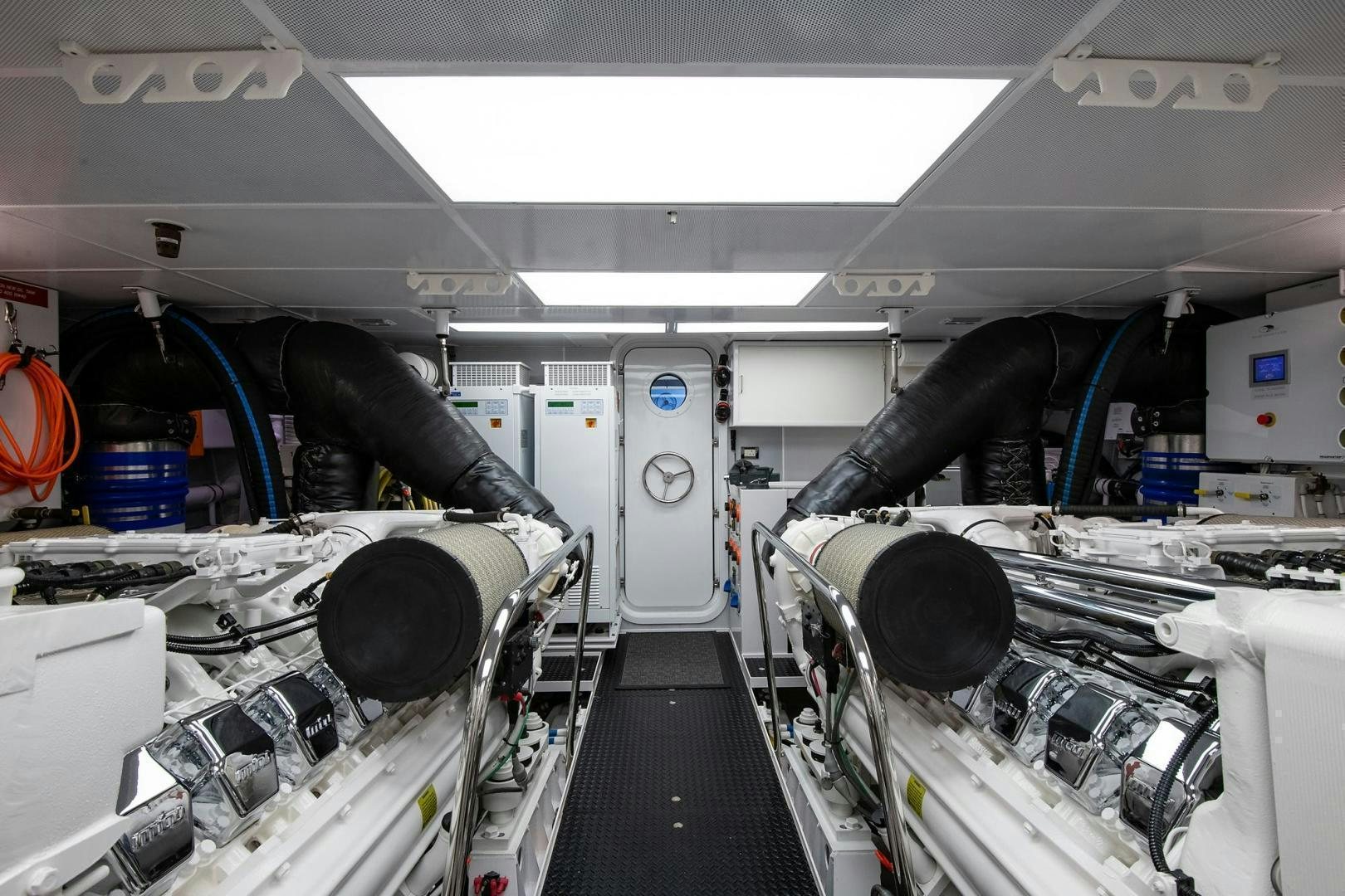 a close-up of a machine aboard CERCA TROVA Yacht for Sale