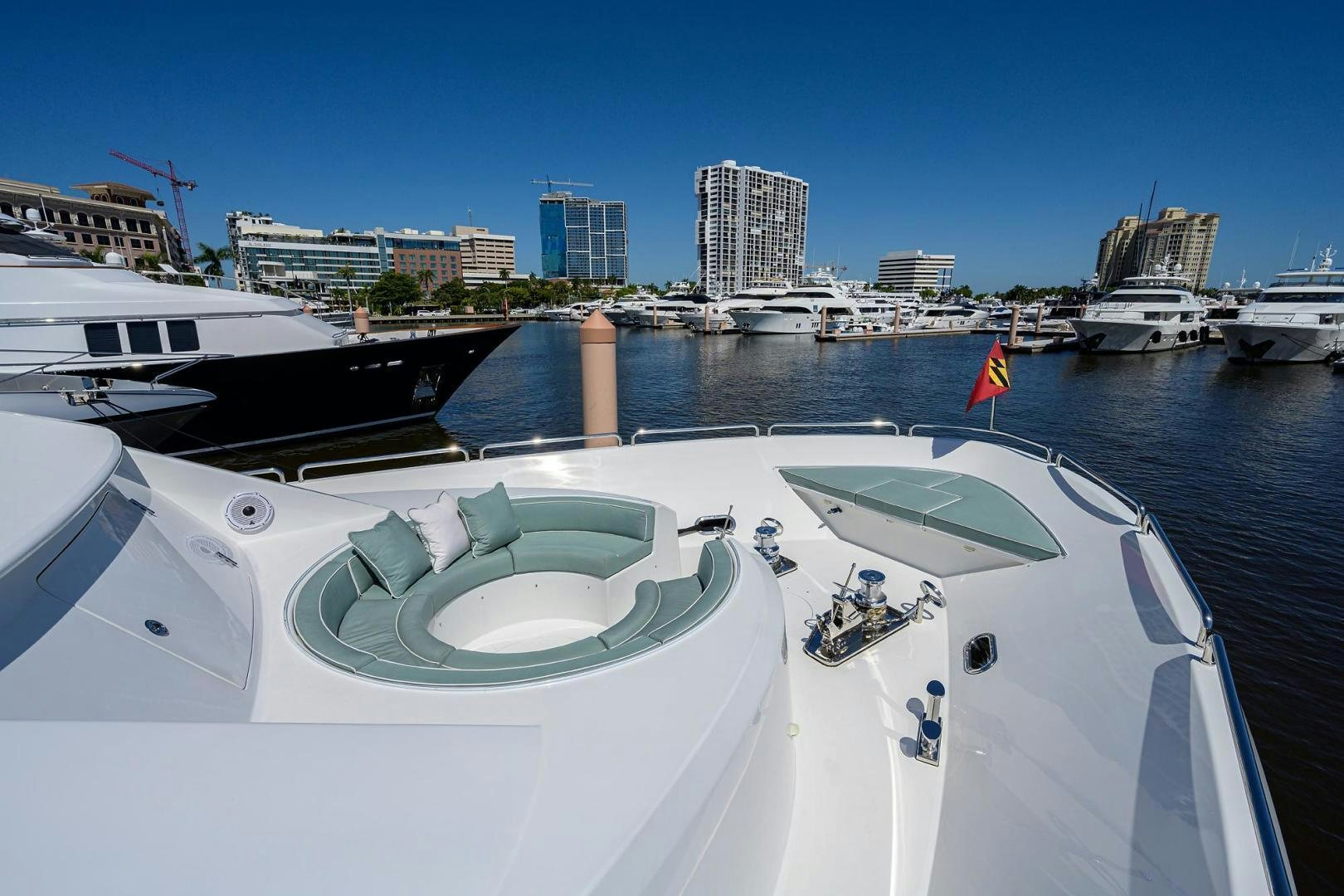 a boat in the water aboard CERCA TROVA Yacht for Sale