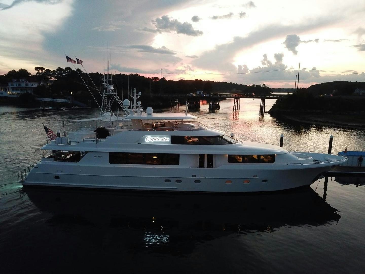 a boat on the water aboard CERCA TROVA Yacht for Sale