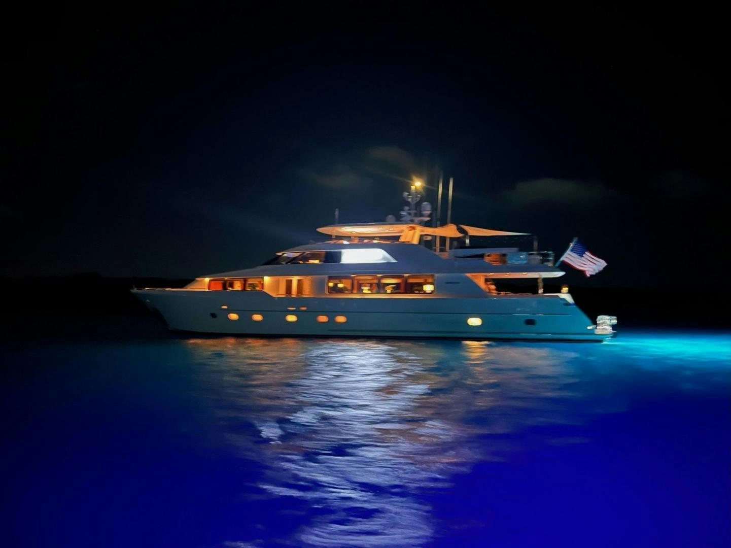 a ship in the water aboard CERCA TROVA Yacht for Sale