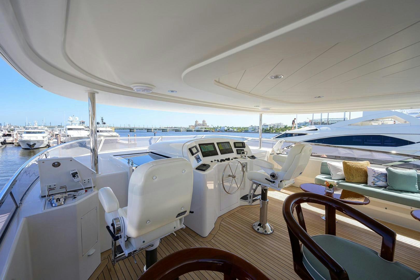 a boat on the water aboard CERCA TROVA Yacht for Sale