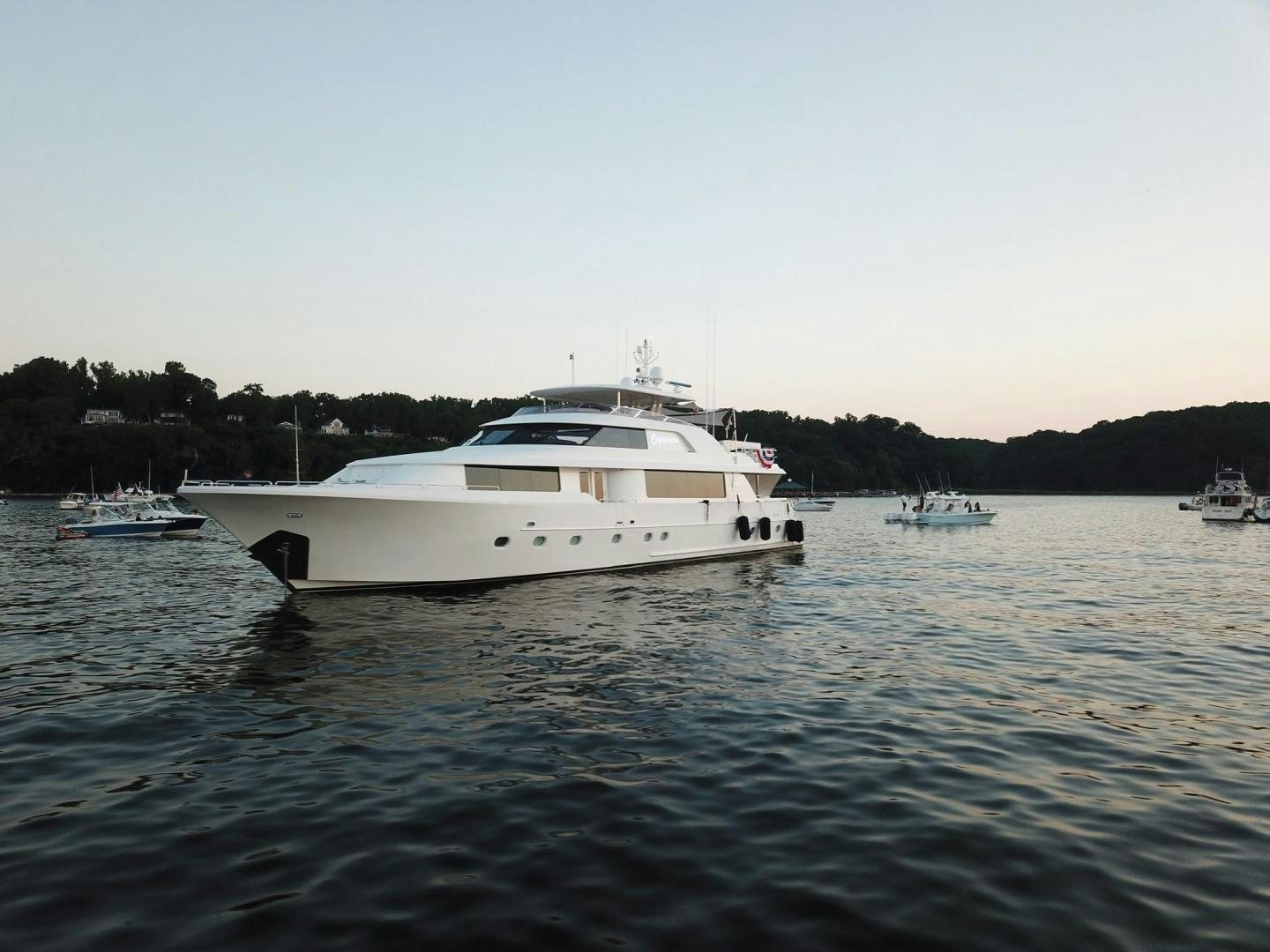 a boat on the water aboard CERCA TROVA Yacht for Sale