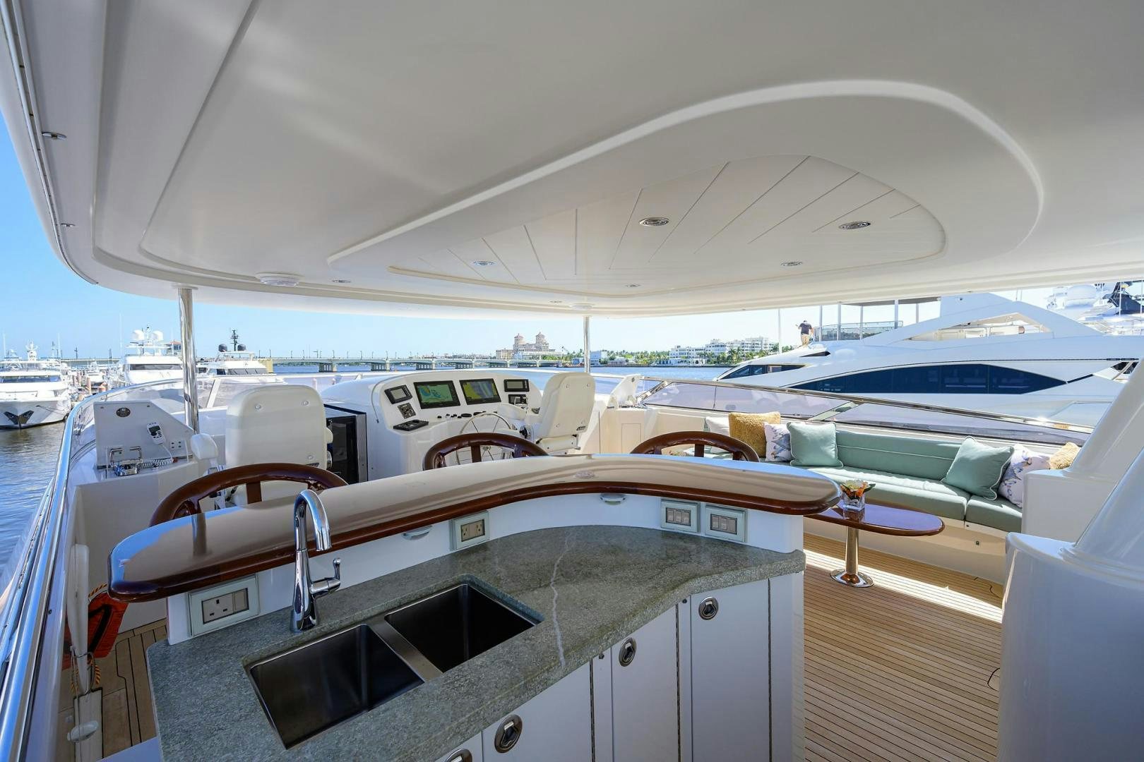 a boat on the water aboard CERCA TROVA Yacht for Sale